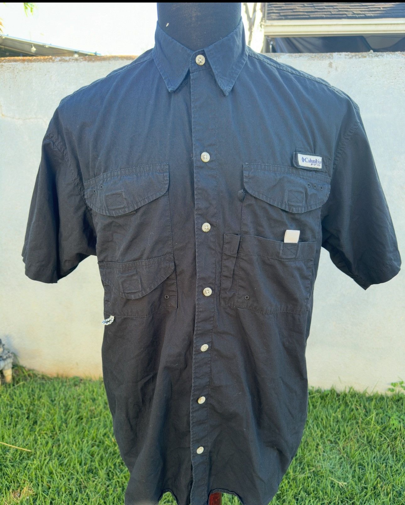 Columbia PreOwned Columbia PFG Shirt Mens S Black Vented Short Sleeve Size US S / EU 44-46 / 1 - 1 Thumbnail
