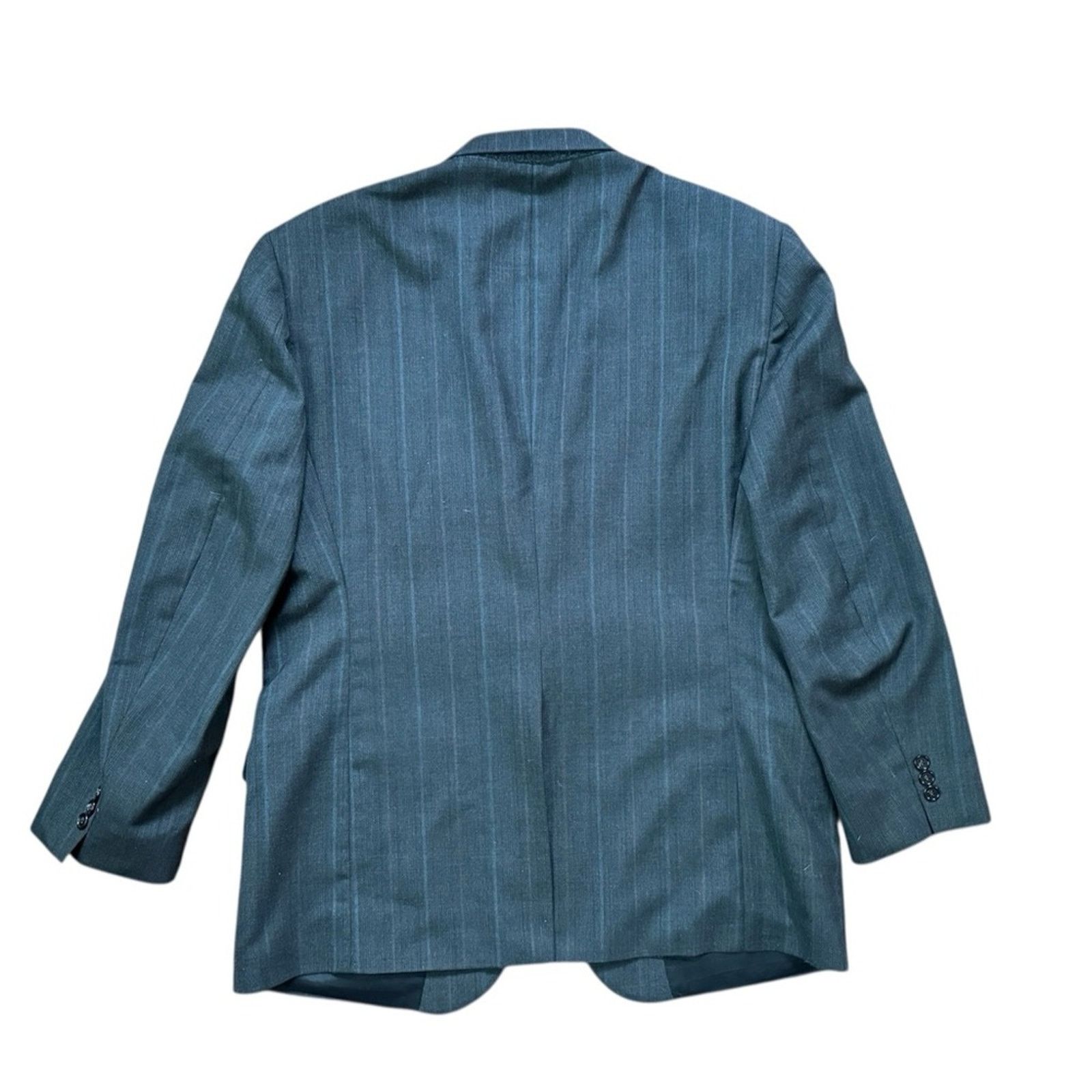 Towncraft Towncraft Men's Gray Pinstripe Blazer Size 44R - 2 Thumbnail