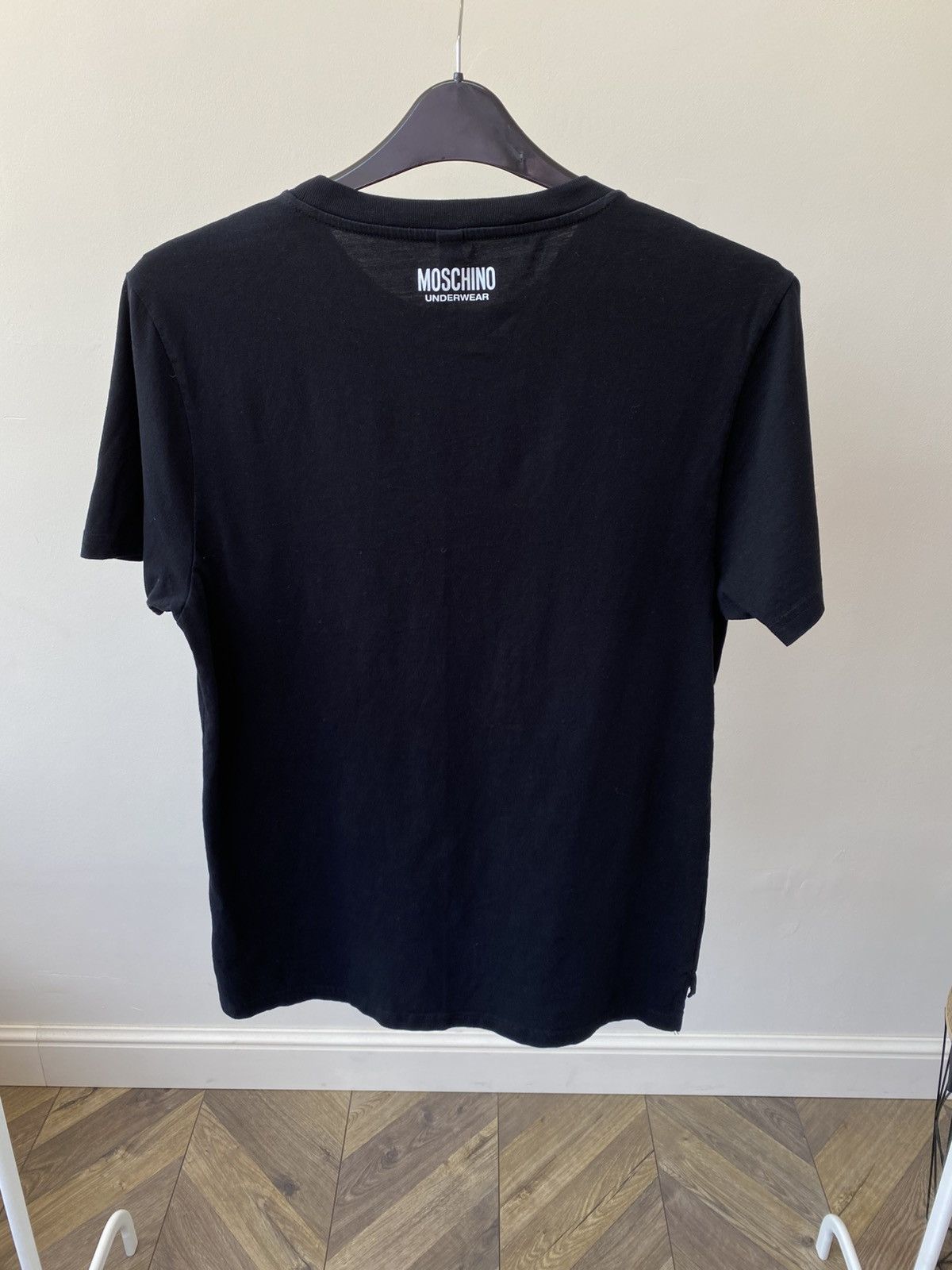 Moschino Vintage MOSCHINO UNDERWEAR Tape Logo T-Shirt Size US L / EU 52-54 / 3 - 9 Thumbnail