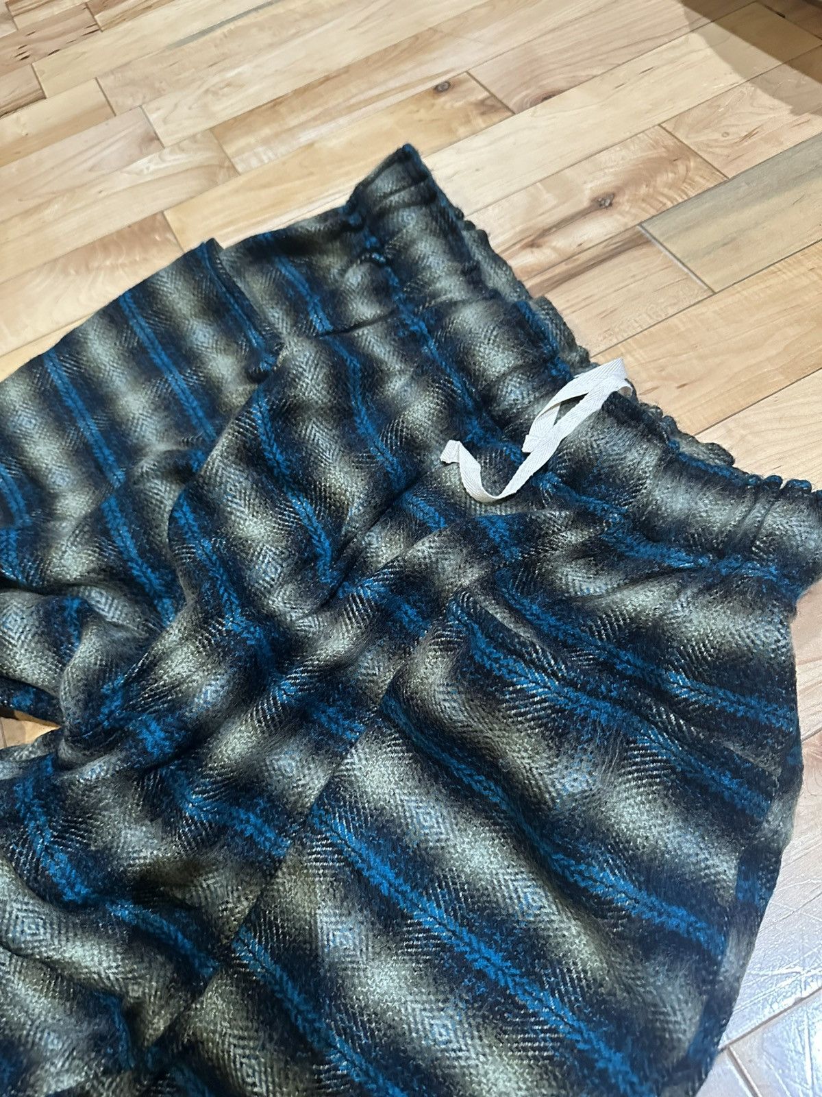 Black Emerald Acrylic Plaid Pajama String Pants