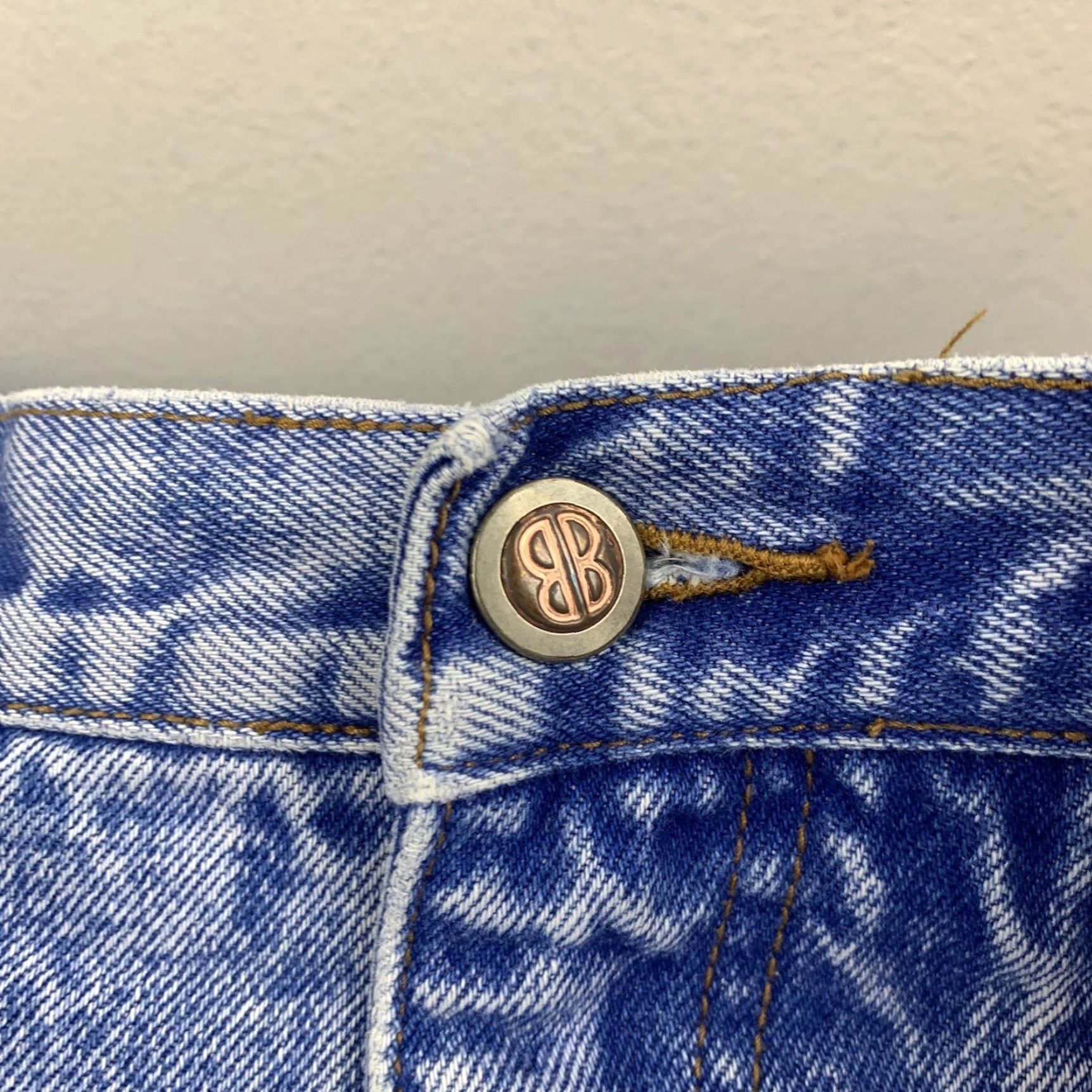 Bill Blass VINTAGE Bill Blass Jeans Womens 12 Blue Mom Jeans High Waisted 90s USA Pink? Wait. Size 34" / US 12 / IT 48 - 7 Thumbnail