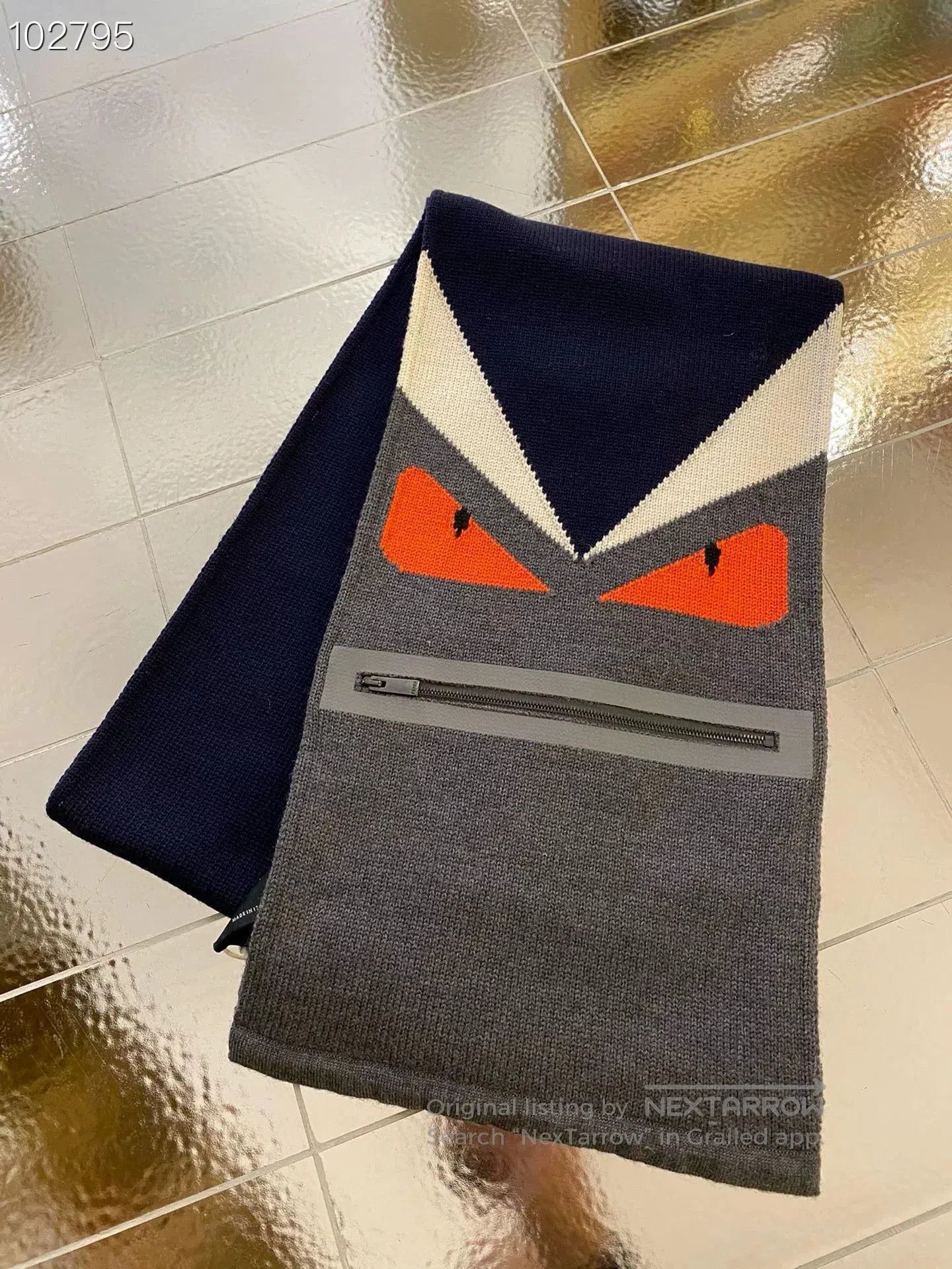 Fendi Fendi Wool Scarf Little Monster Color Block. Size ONE SIZE - 1 Thumbnail