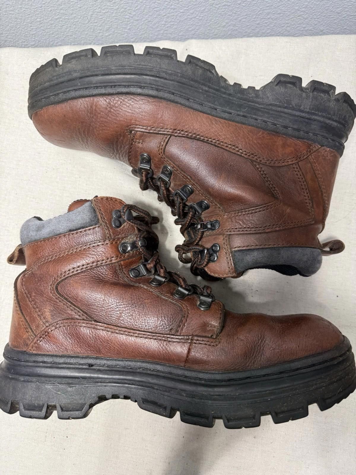GBX GBX Men's 6" Soft-Toe Work Boots 42701 Brown Leather Sz 10D Size US 10 / EU 43 - 7 Thumbnail