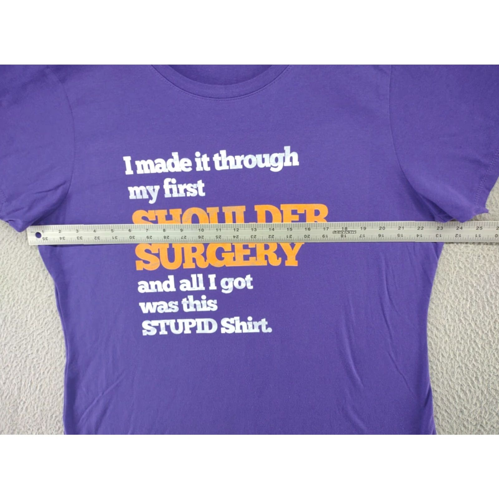 Port & Company Port & Company Got through Shoulder Surgery Recovery T-Shirt 2XL Purple Unisex Adults XS? 2XL? (adjusted) Size US XXL / EU 58 / 5 - 6 Thumbnail