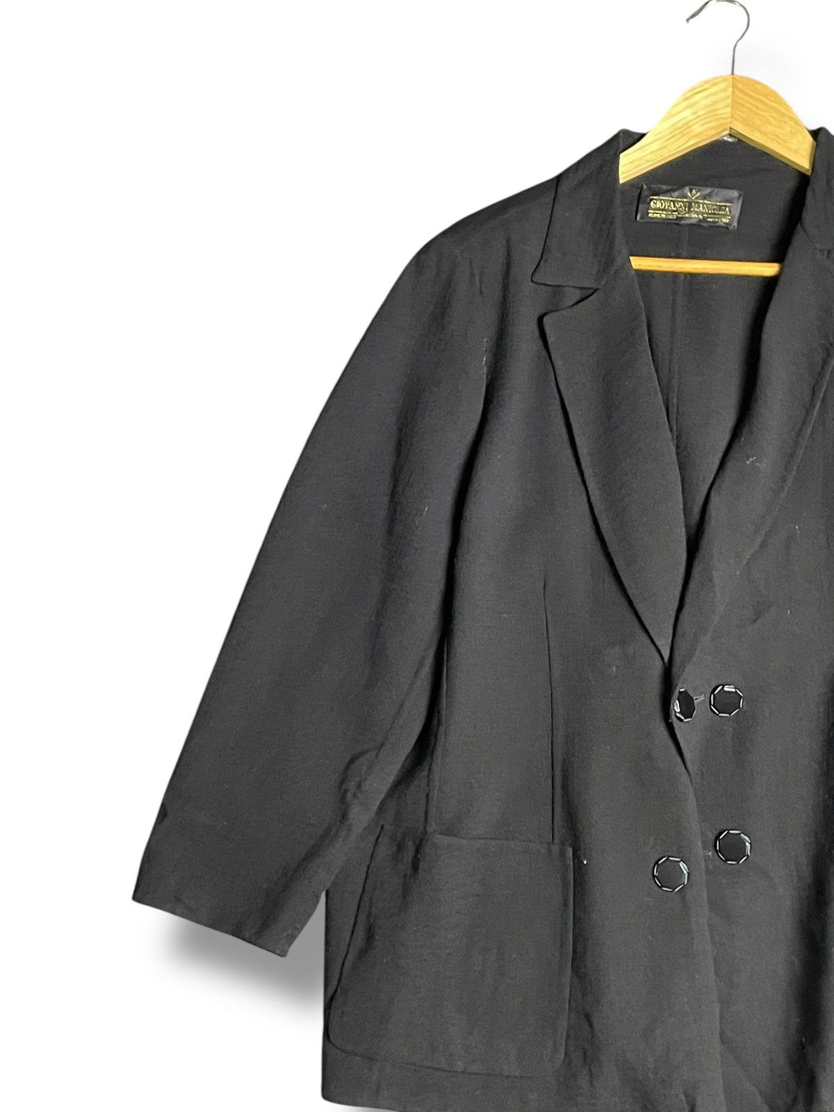 Vintage Giovanni Men’s Formal Lapel Neck Solid Blazer (28) Size US M / EU 48-50 / 2 - 3 Thumbnail