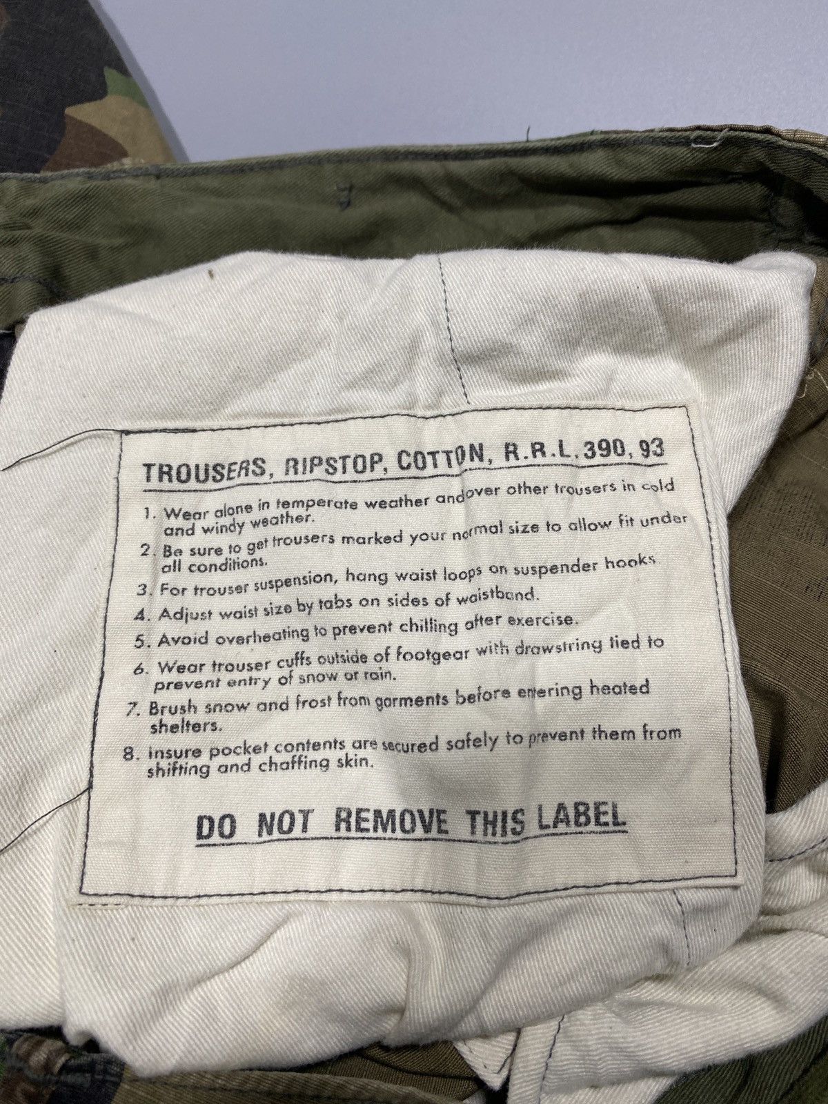 RRL Ralph Lauren Camo Cargo Pants Size US 33 - 15 Thumbnail