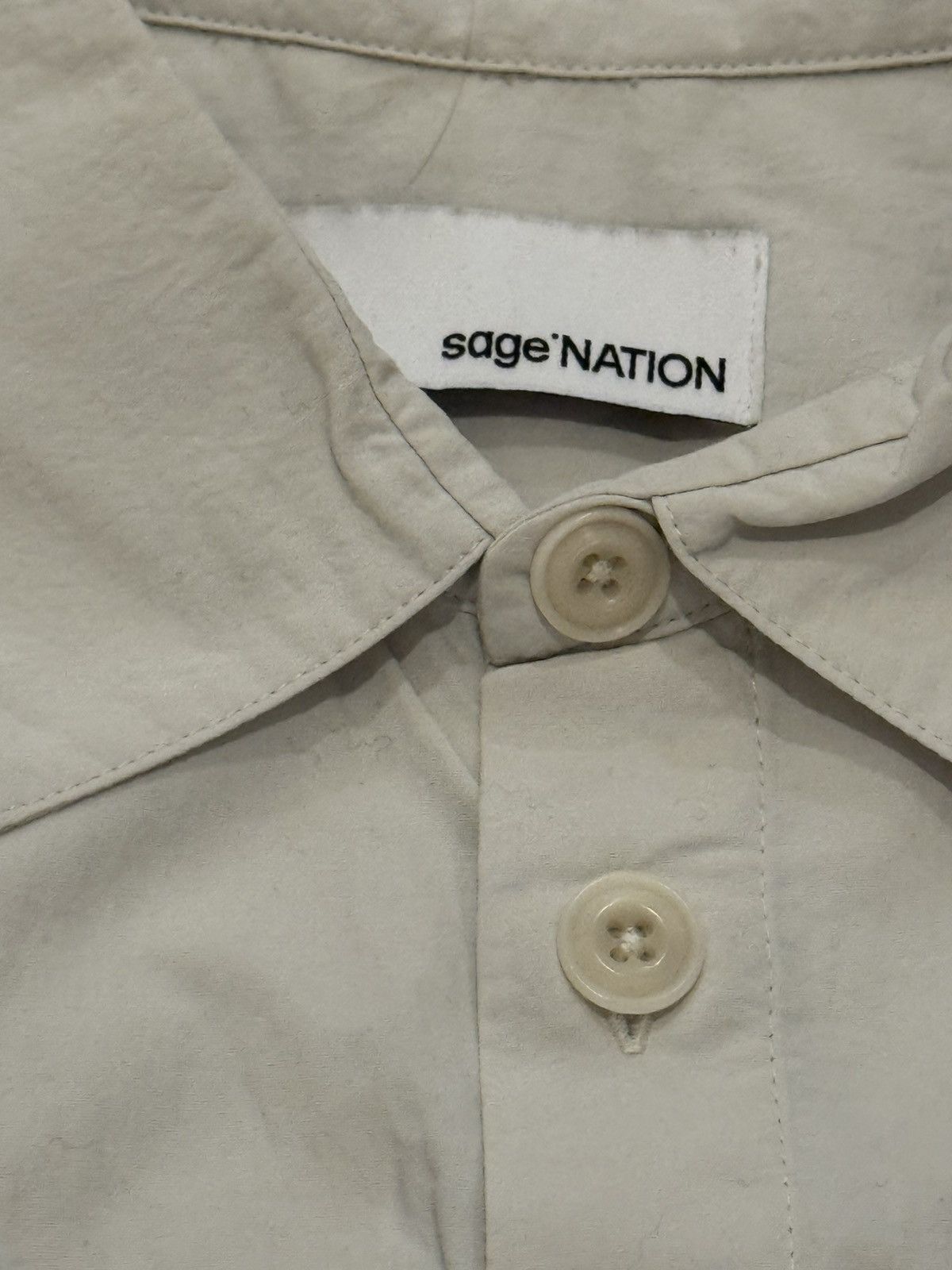 SAGE NATION Sage Nation Exclusive Hero Shirt - Grey / Off White Size US L / EU 52-54 / 3 - 2 Thumbnail