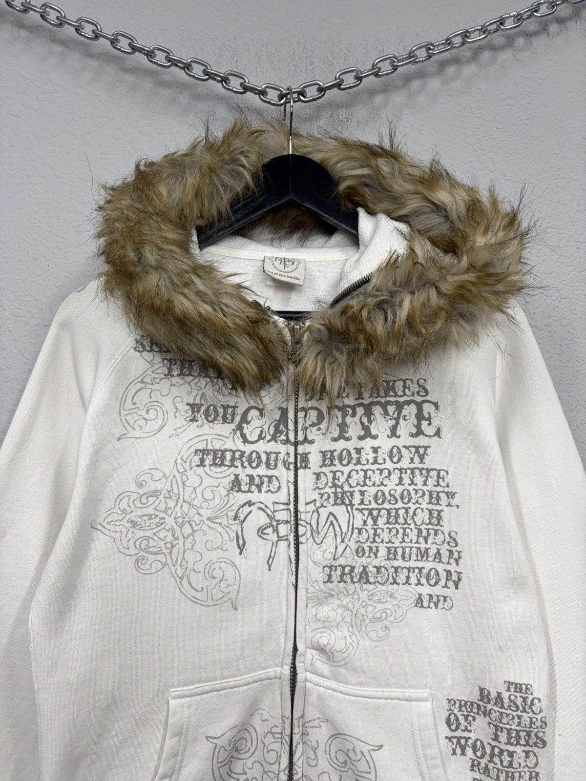 Le Grande Bleu (L.G.B.) Vintage Chrome Hearts Vibe Zip Hoodie Fur Hood Y2K Japanese Size US M / EU 48-50 / 2 - 15 Thumbnail