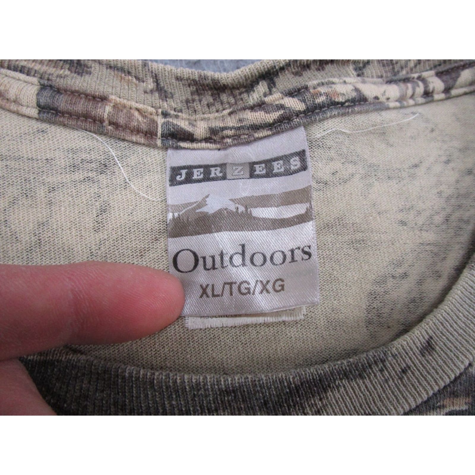 Jerzees VINTAGE Jerzees Shirt Mens XL Camouflage Grunge 90s Y2K Hunting Nature Outdoor Cartoon Stitch Crew Neck Short Sleeves? Size US XL / EU 56 / 4 - 2 Thumbnail