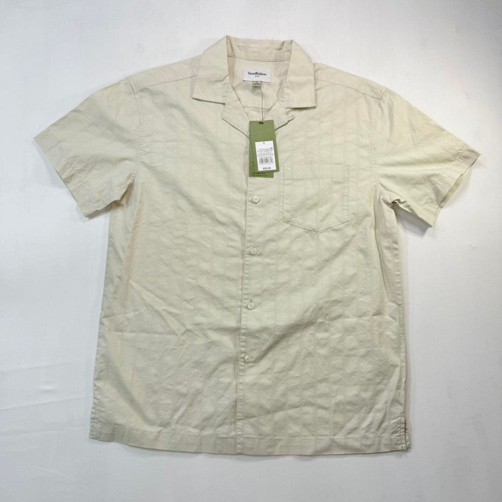 & Other Stories NWT Goodfellow Cream short sleeve button-up shirt Size US S / EU 44-46 / 1 - 1 Thumbnail
