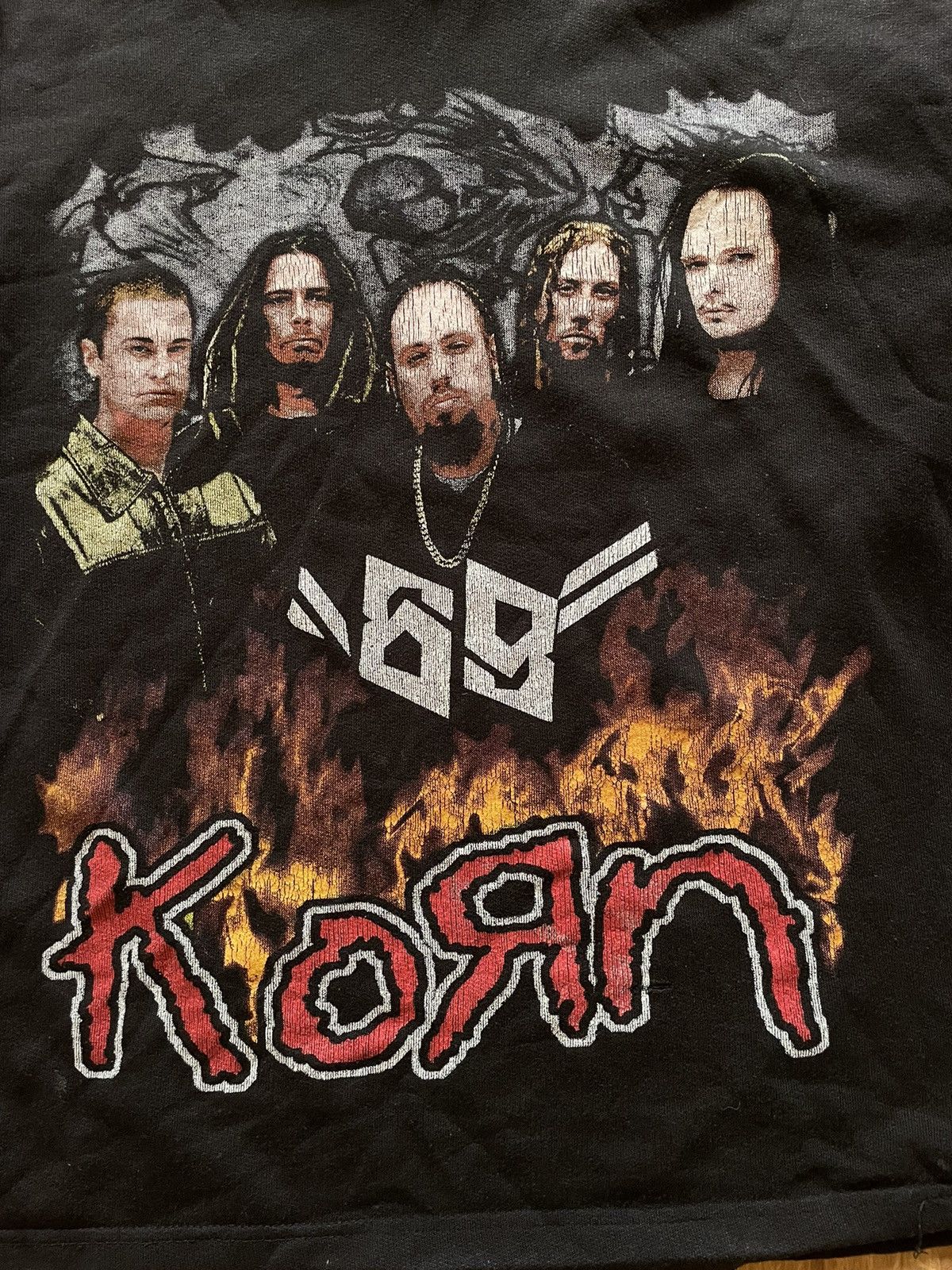 Band Tees × Vintage Vintage 90s Korn Hoodie Sweatshirt Size US M / EU 48-50 / 2 - 3 Thumbnail