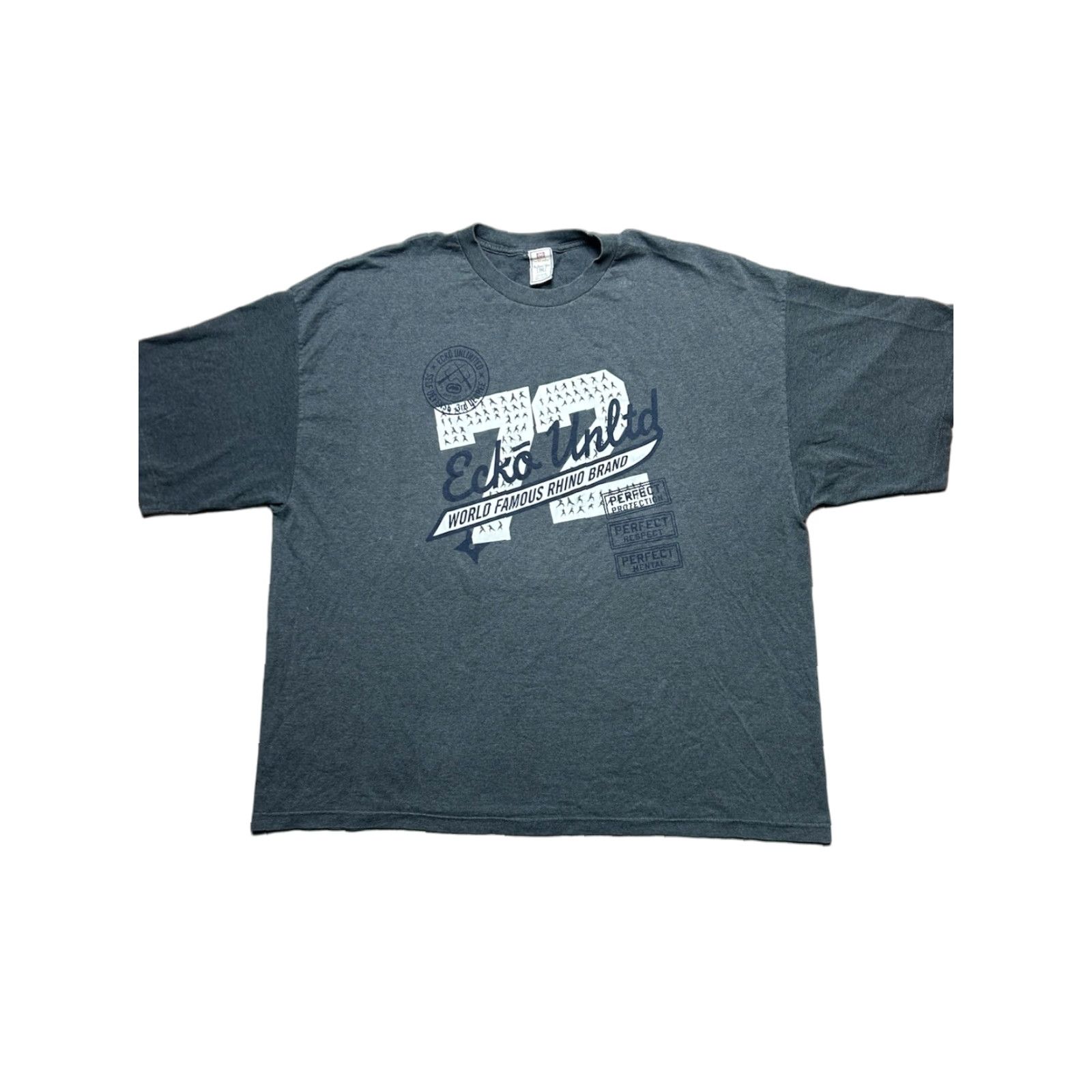Ecko Unltd. VINTAGE Ecko Unltd T-Shirt World Famous Rhino Baggy Y2K Adult 3XL Men's Gray Shirt Size US XXL / EU 58 / 5 - 1 Thumbnail