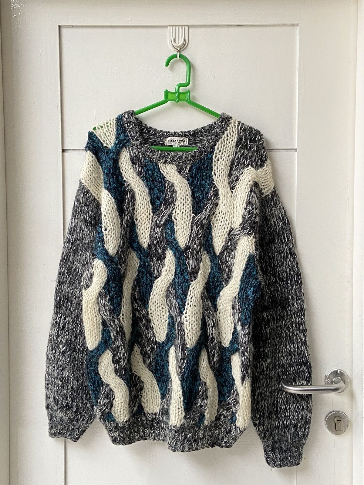 Handmade LAMATTA Hand Knitting Sweater Size US M / EU 48-50 / 2 - 1 Thumbnail