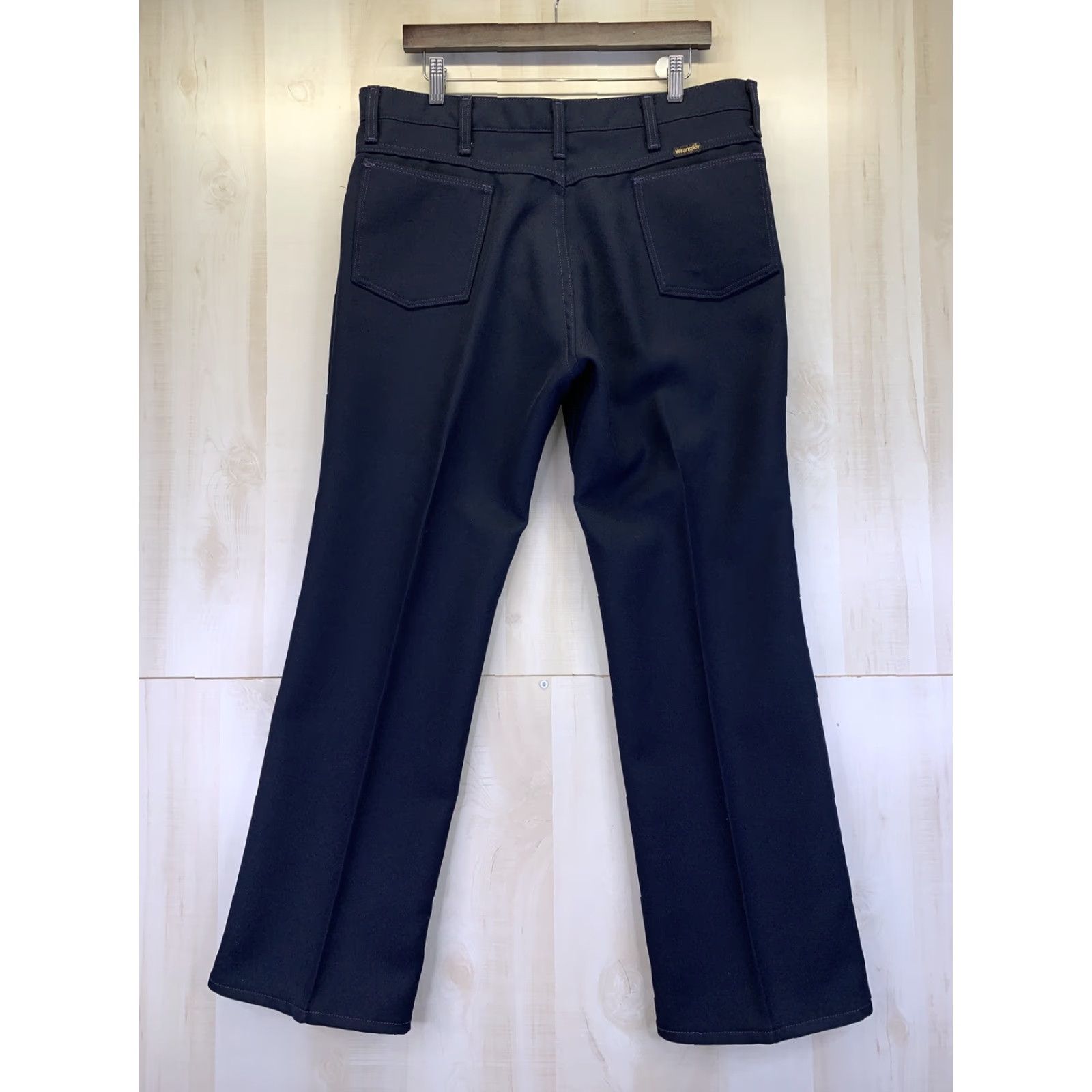 Wrangler VINTAGE Wrangler Mens Blue Work Pants Made in USA-38x30-7986 Size US 38 / EU 54 - 2 Thumbnail
