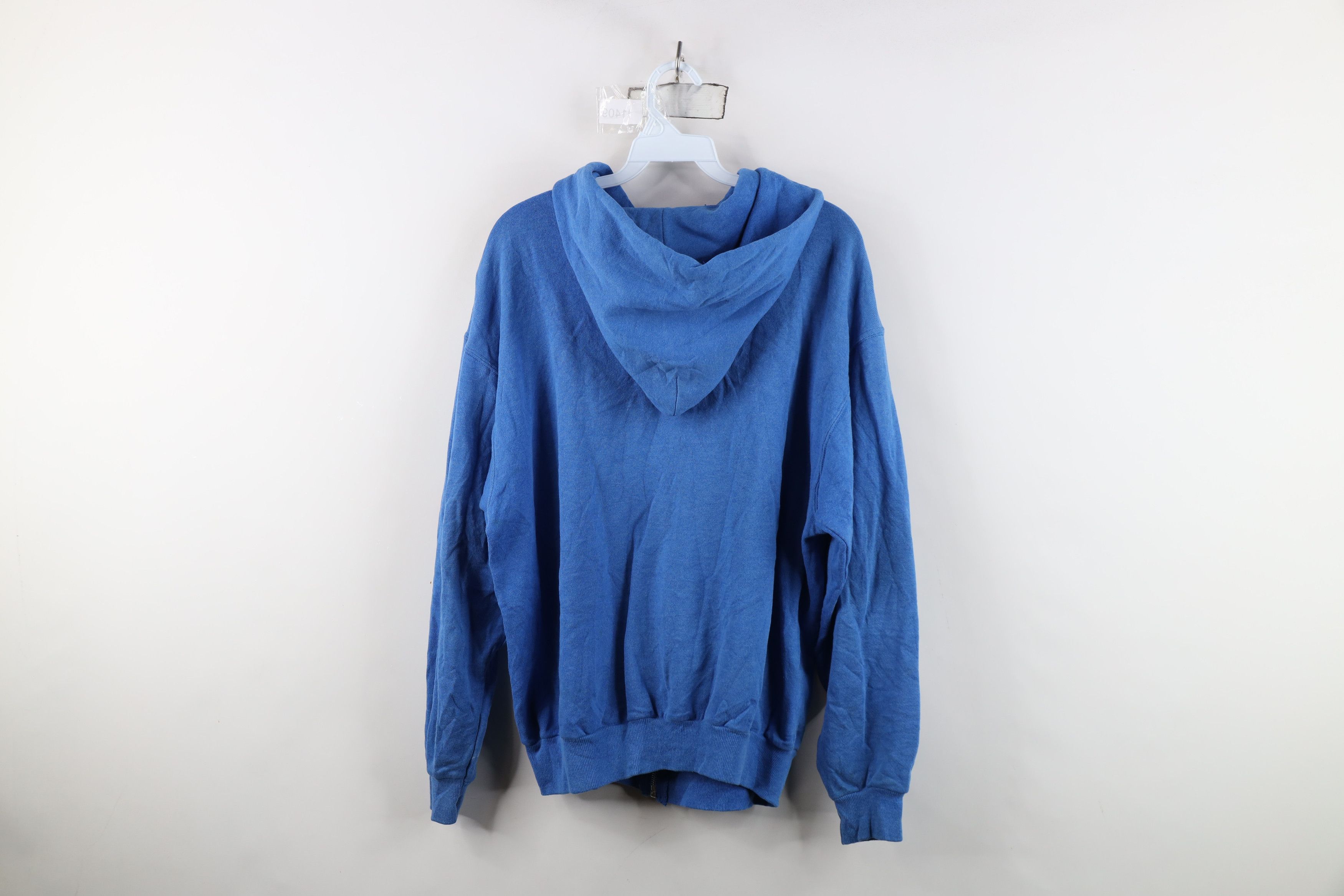 Vintage Vintage 80s Streetwear Blank Full Zip Hoodie Sweatshirt USA Size US L / EU 52-54 / 3 - 10 Thumbnail