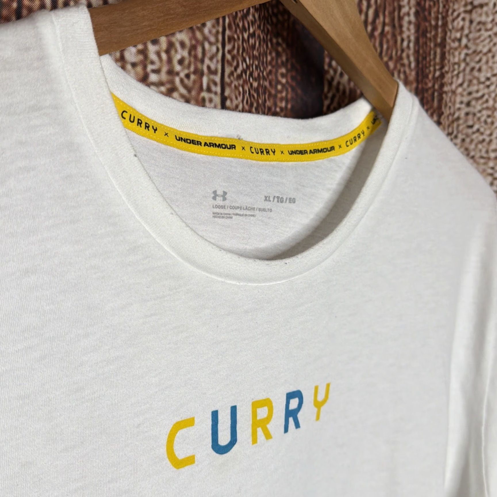 Under Armour Under Armour T-Shirt Men’s Steph Curry Heatgear Short Sleeve XL White Crew Neck Cotton Blend Logo Size US XL / EU 56 / 4 - 2 Thumbnail