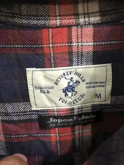 Vintage Vintage Polo Club Plaid Tartan Flannel shirt 👕 Size US M / EU 48-50 / 2 - 3 Thumbnail