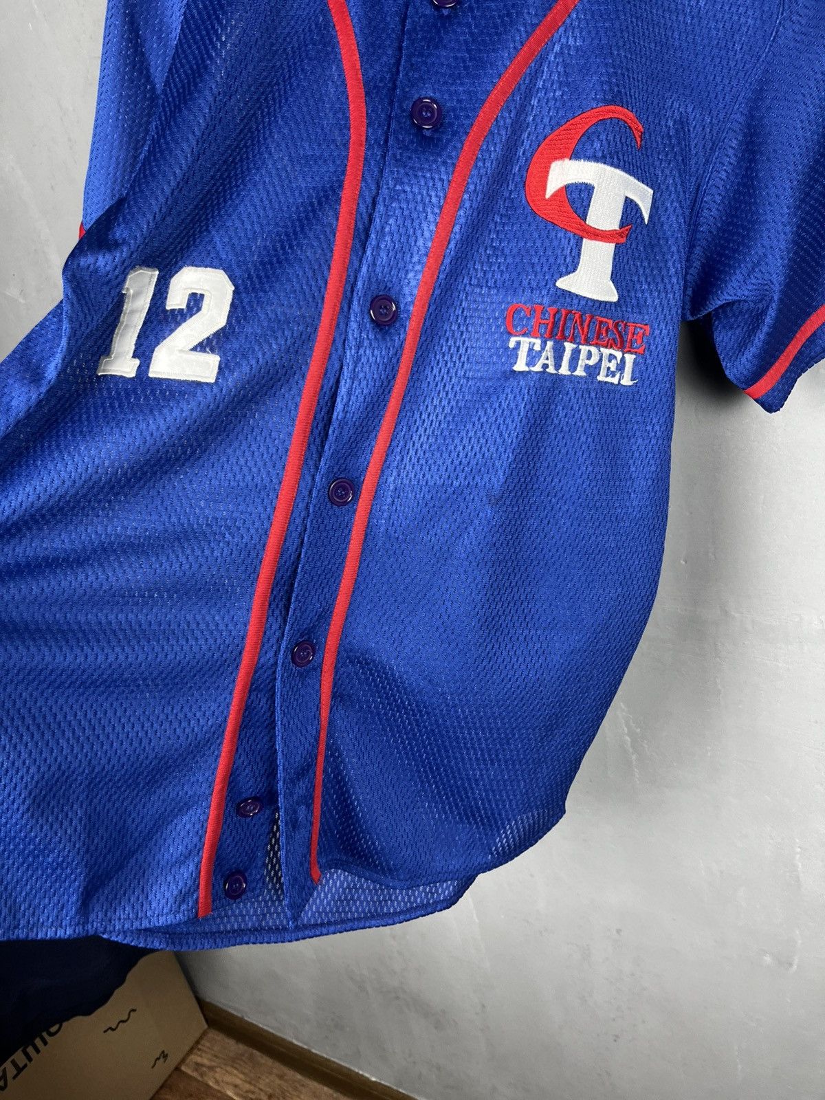 Vintage Chinese Taipel jersey Baseball vintage 2000s Size US M / EU 48-50 / 2 - 7 Thumbnail
