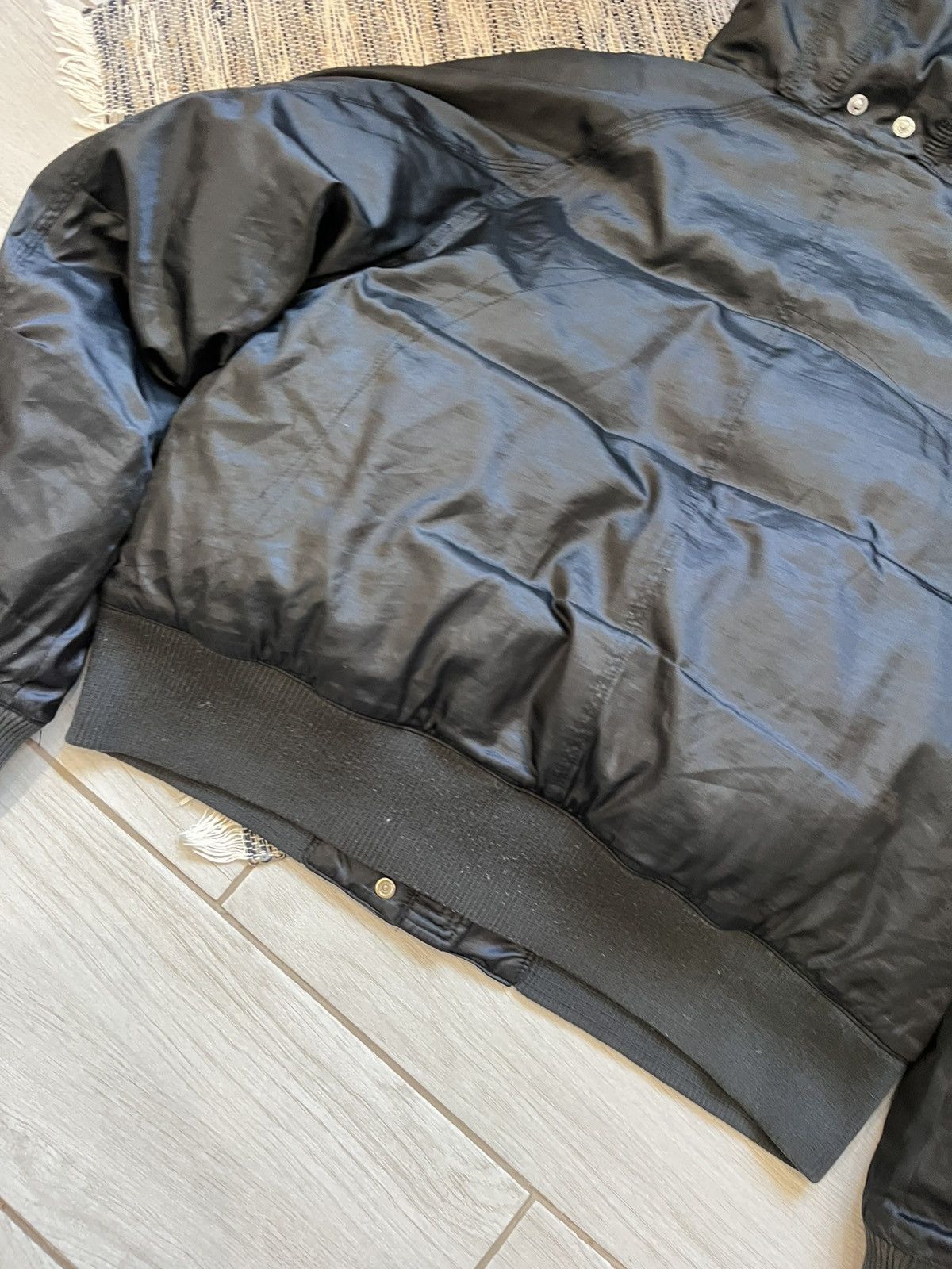 Nike × Vintage Rare Vintage Nike down jacket bomber black opium Alaska Size XL / US 12-14 / IT 48-50 - 16 Thumbnail