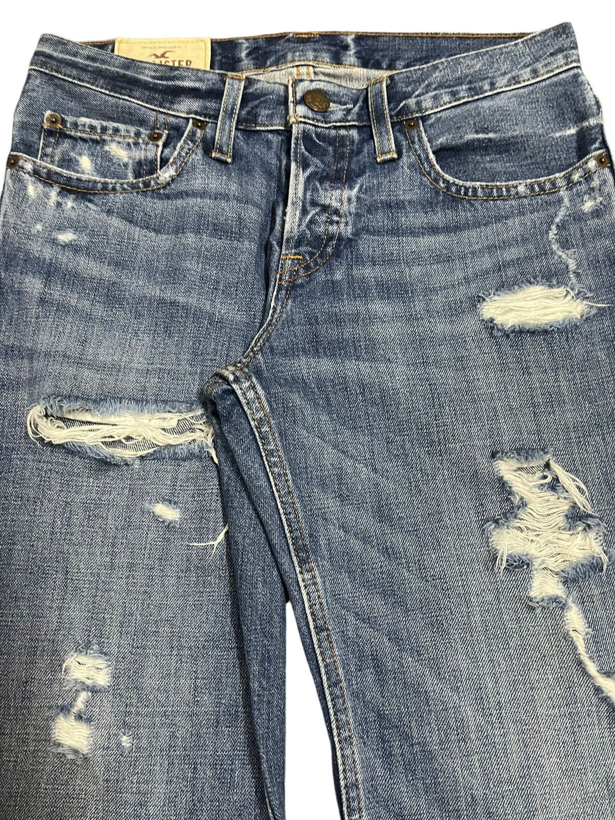 Sugar Cane Vintage Japanese Brand Blue Wash Distressed Style Loose Jean Size US 30 / EU 46 - 4 Thumbnail