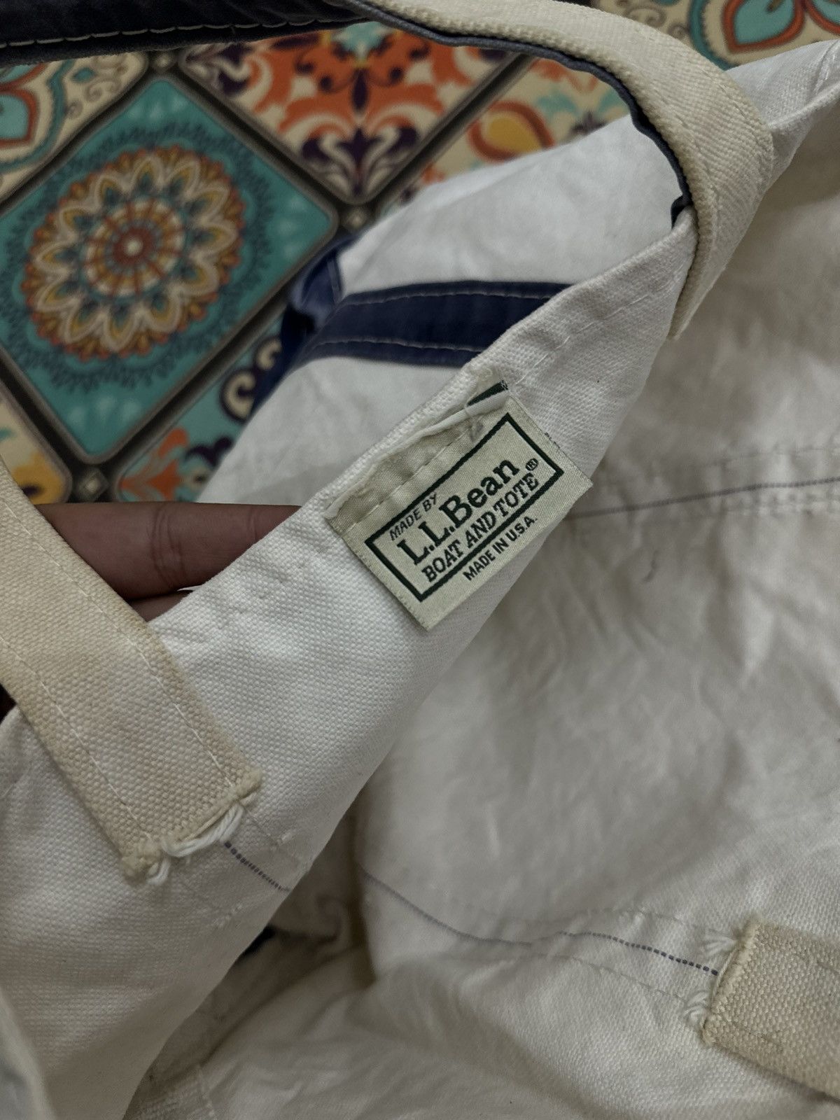 L.L. Bean Vintage L.L Bean Heavy Cotton Boat Bag Size ONE SIZE - 8 Thumbnail