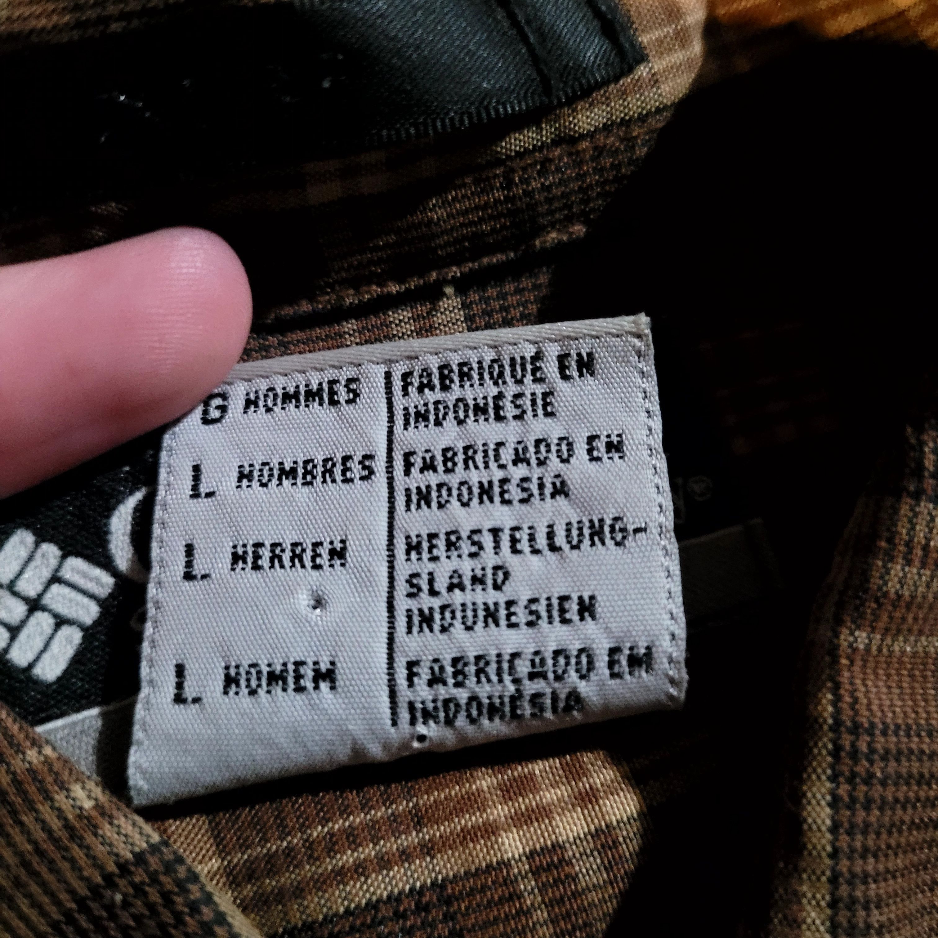 Columbia Men's Columbia XCO Brown/Orange/Beige Plaid Button Up Size US L / EU 52-54 / 3 - 4 Thumbnail