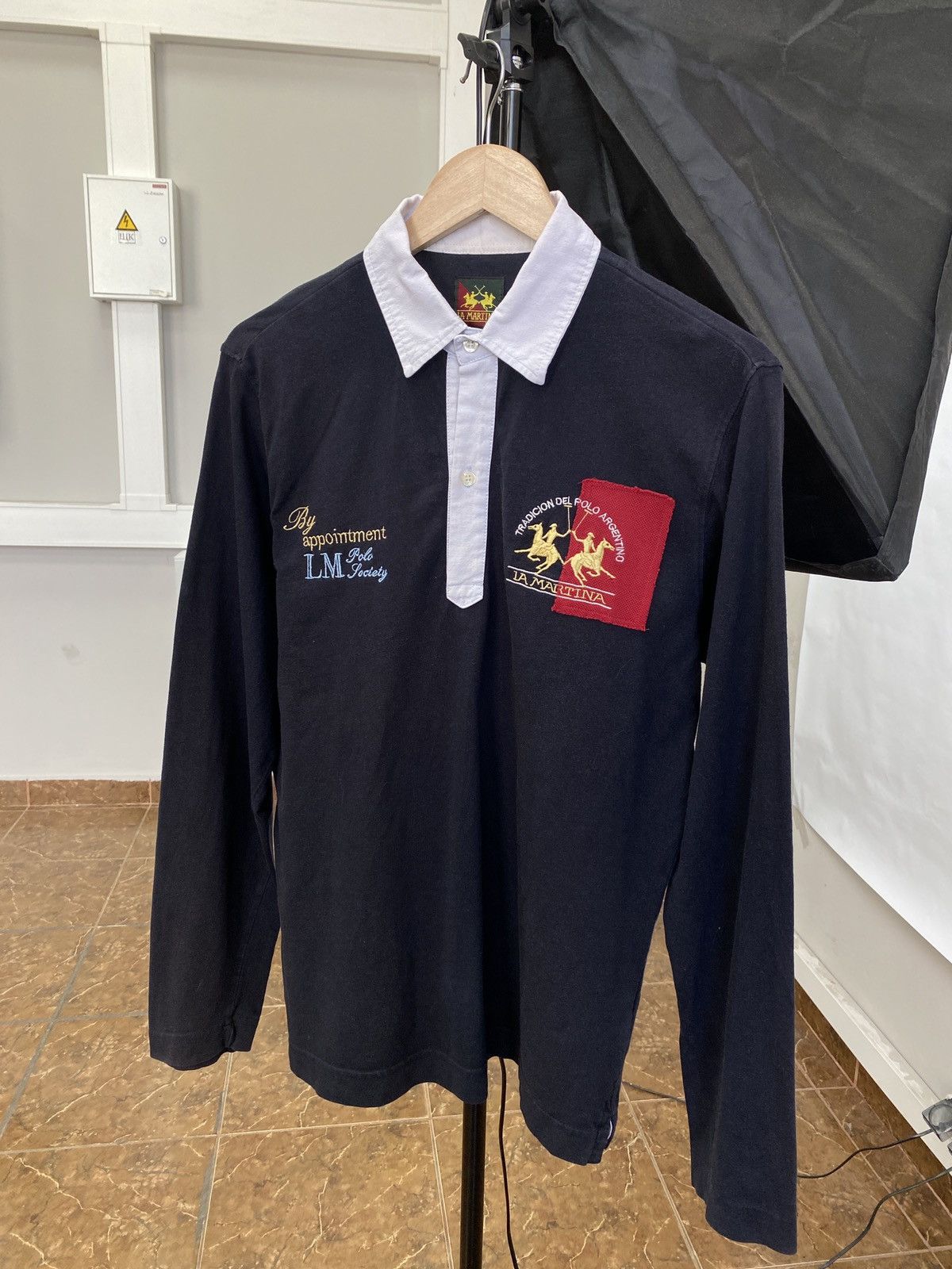 La Martina 🇺🇸 Vintage 90s La Martina Argentino Polo Longe Sleeve Rare Size US M / EU 48-50 / 2 - 1 Thumbnail