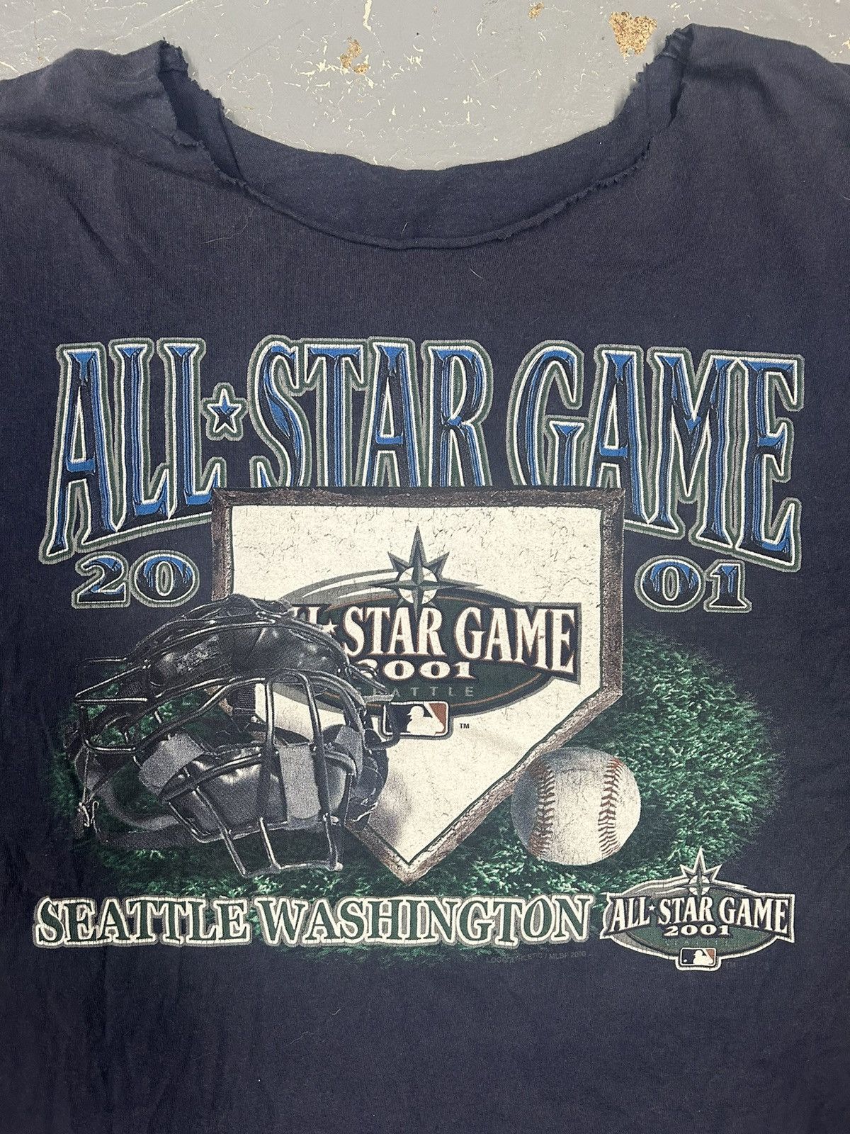 MLB × Vintage Crazy Vintage Y2K Essential Navy MLB Graphic Tee Shirt Size US XL / EU 56 / 4 - 2 Thumbnail