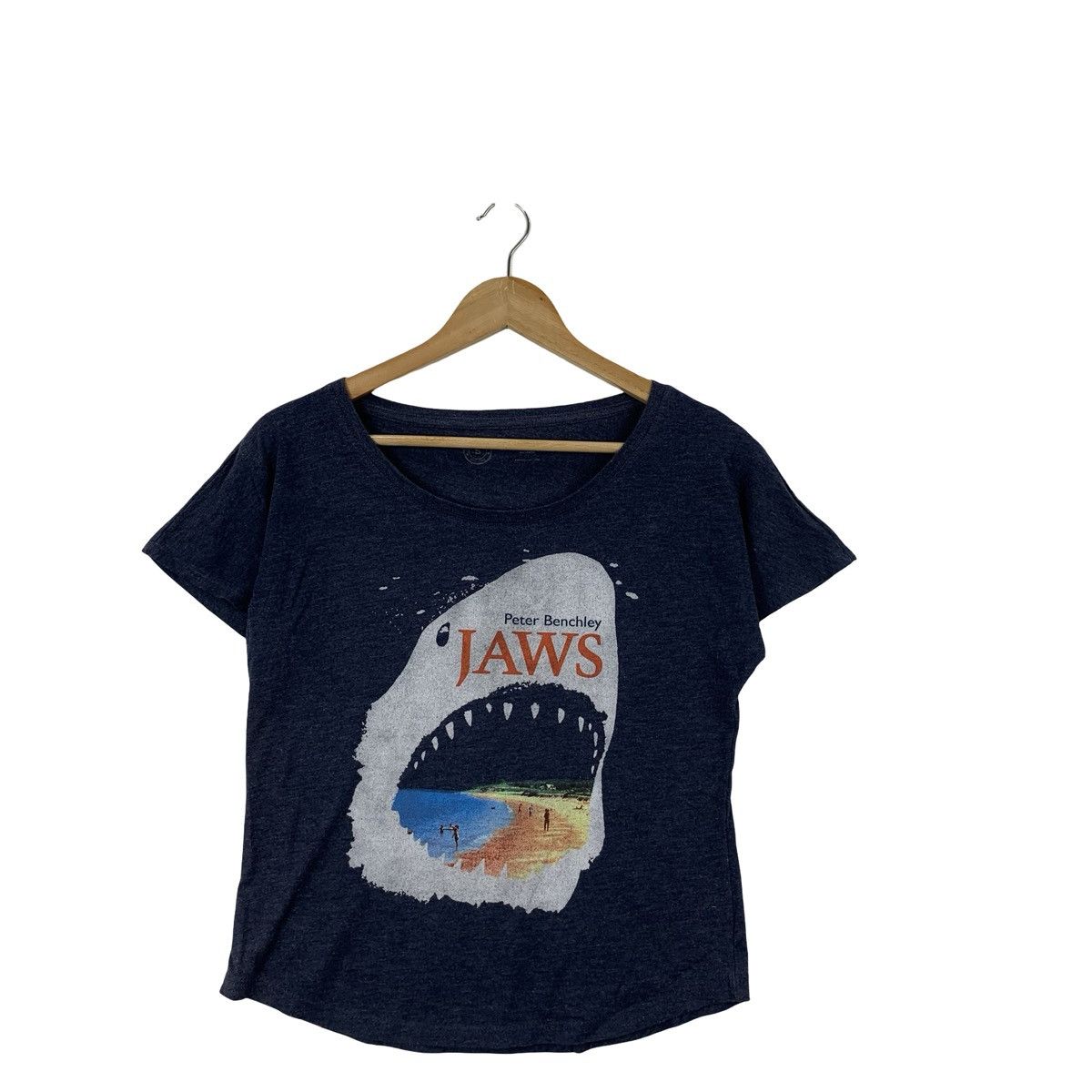Other JAWS Artwork Peter Benchley 1974 Novel Tee Shirt Top Size S / US 4 / IT 40 - 4 Thumbnail
