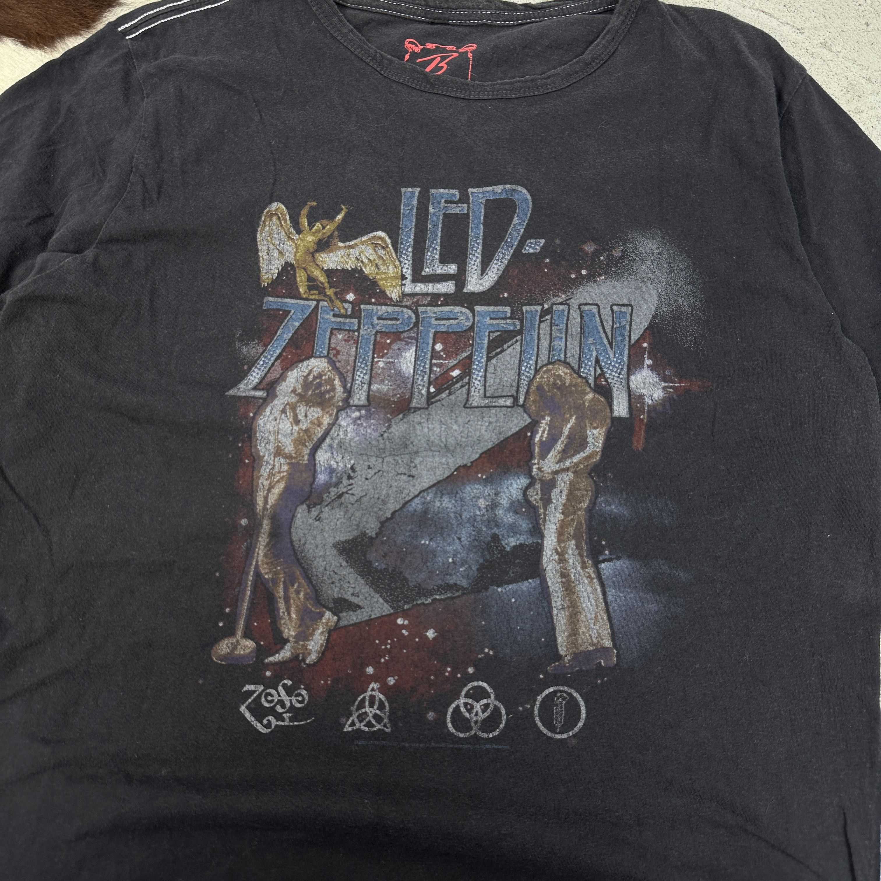 Led Zeppelin × Vintage Vintage Y2K Streetwear Oversize Led Zeppelin T-shirt Size US L / EU 52-54 / 3 - 2 Thumbnail