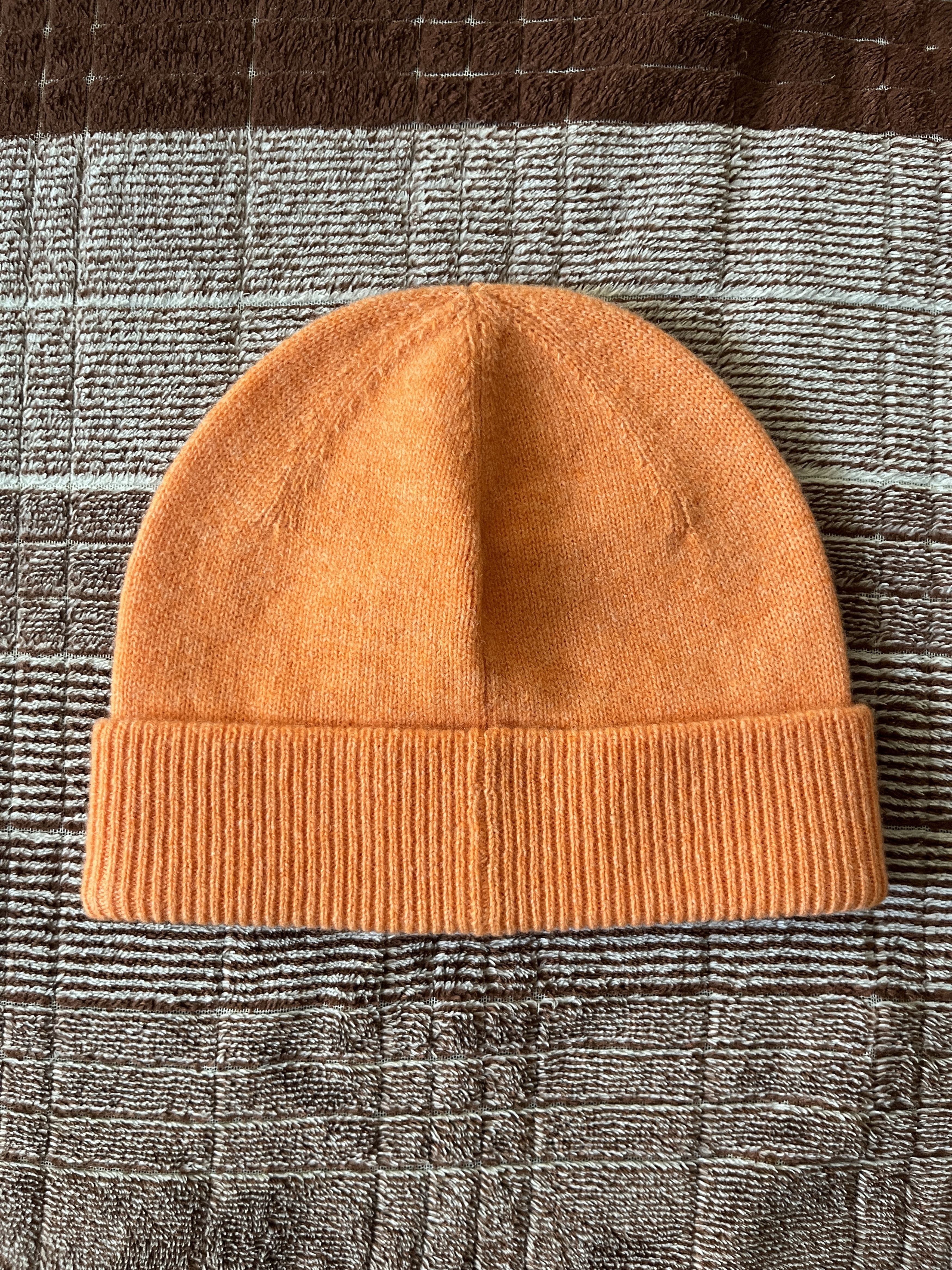Acne Studios ACNE STUDIOS Orange Micro Patch Beanie Size ONE SIZE - 2 Thumbnail