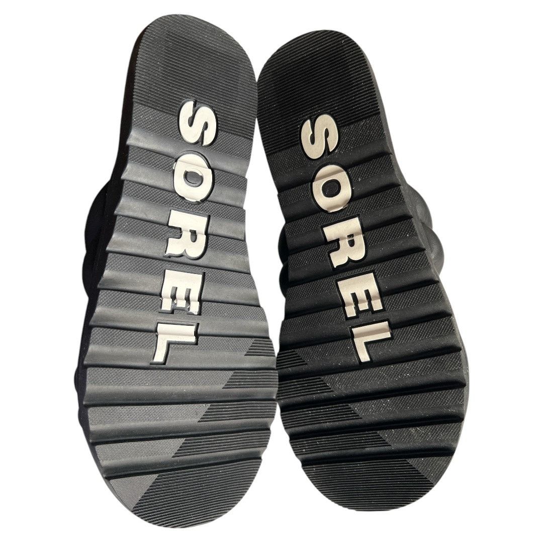 SOREL Sorel Black Strap Ella Slip On Leather Sandals, US6.5 Size US 6.5 / IT 36.5 - 4 Thumbnail
