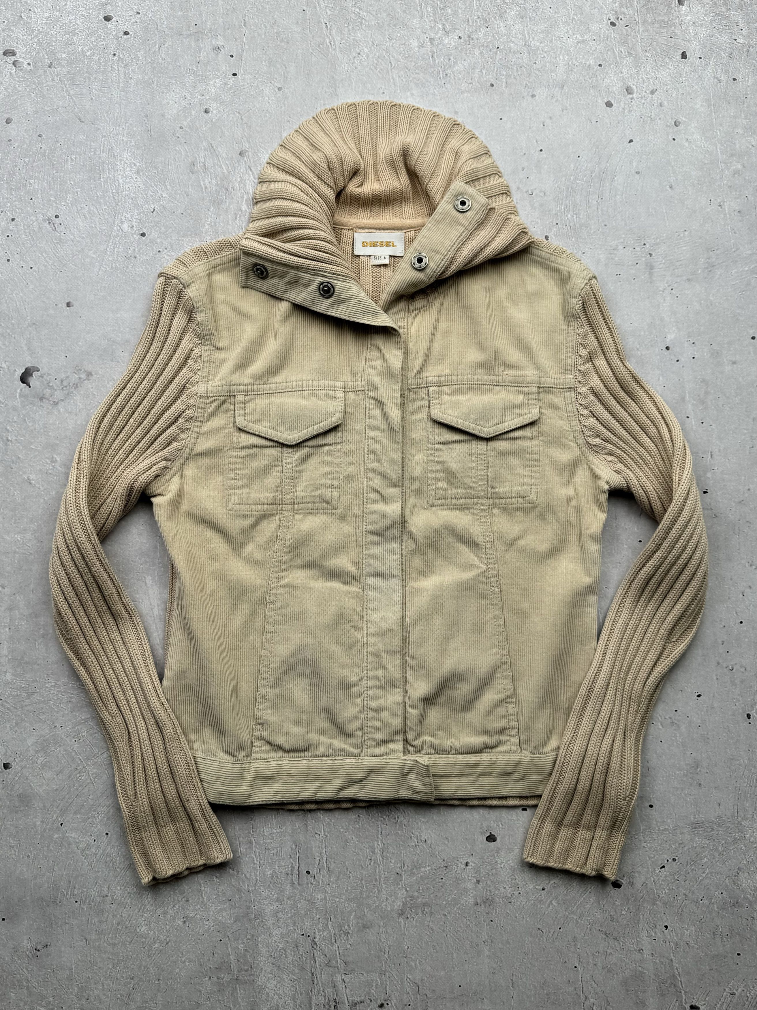 Diesel Diesel Vintage Knit Cotton/Corduroy Jacket Size M / US 6-8 / IT 42-44 - 1 Thumbnail