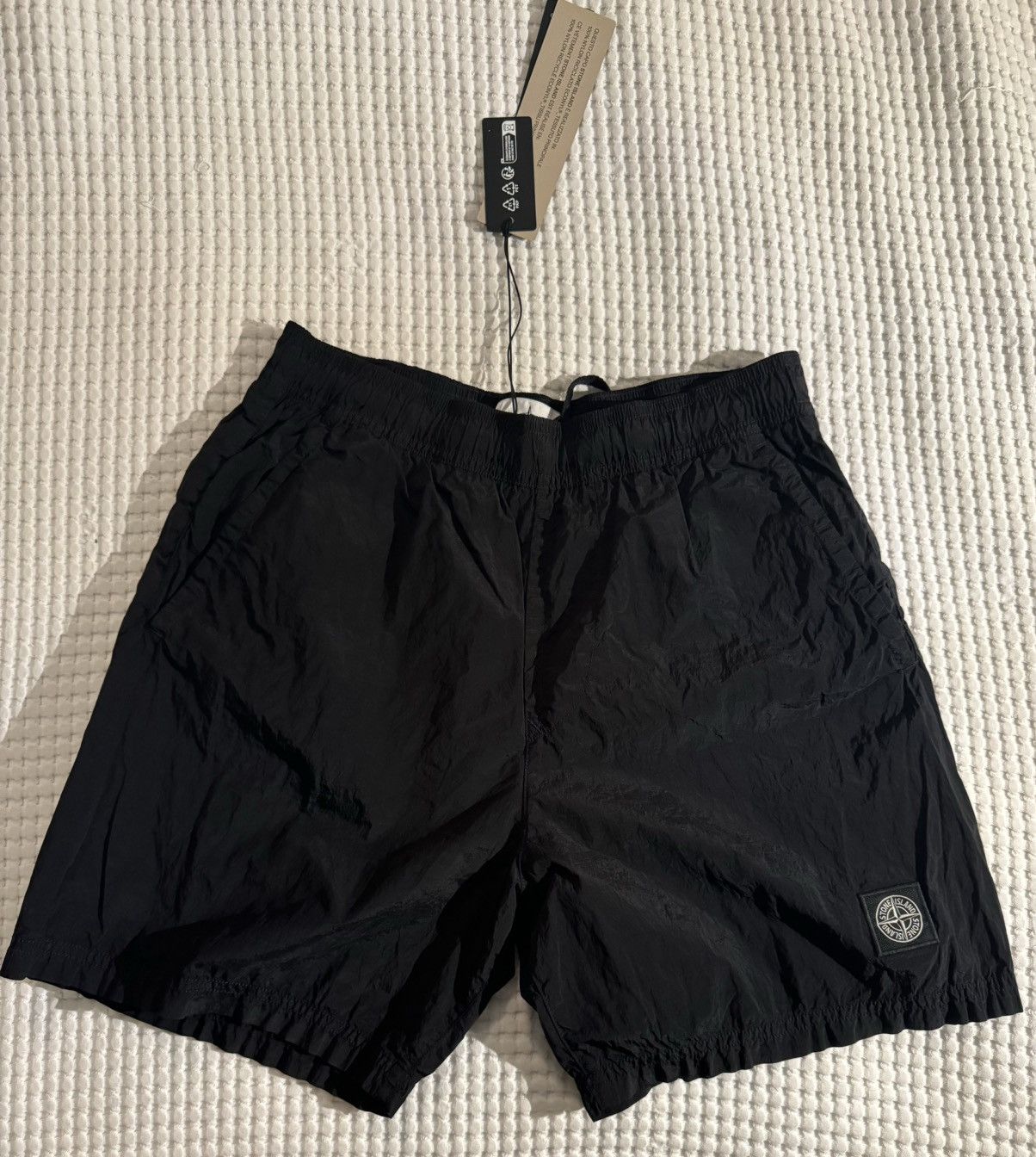 image of Stone Island Nylon Metal Swims in Black, Men's (Size 30)