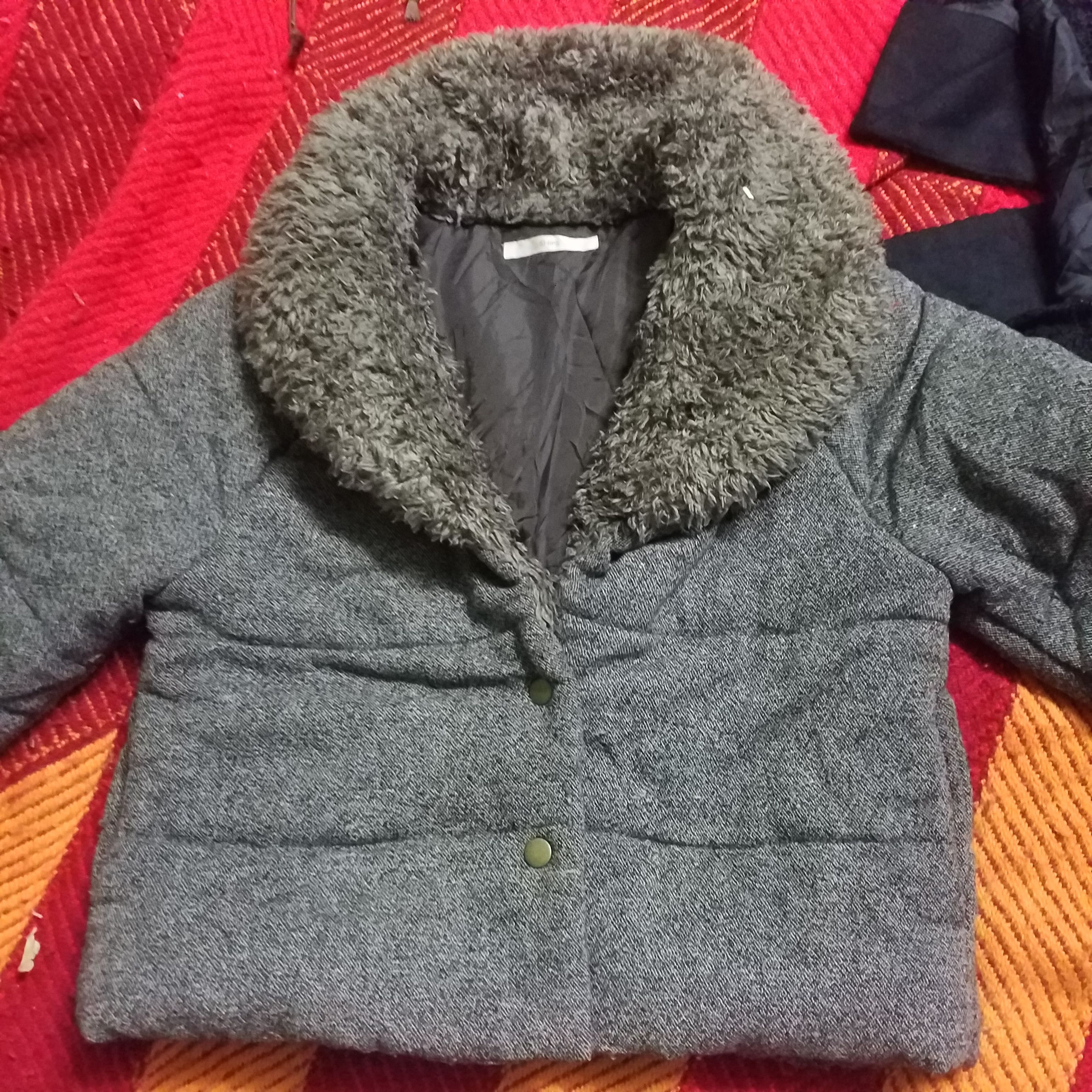 Japanese Brand BIG COLLAR CROP JACKET Size XXS / US 00 / IT 34 - 2 Thumbnail
