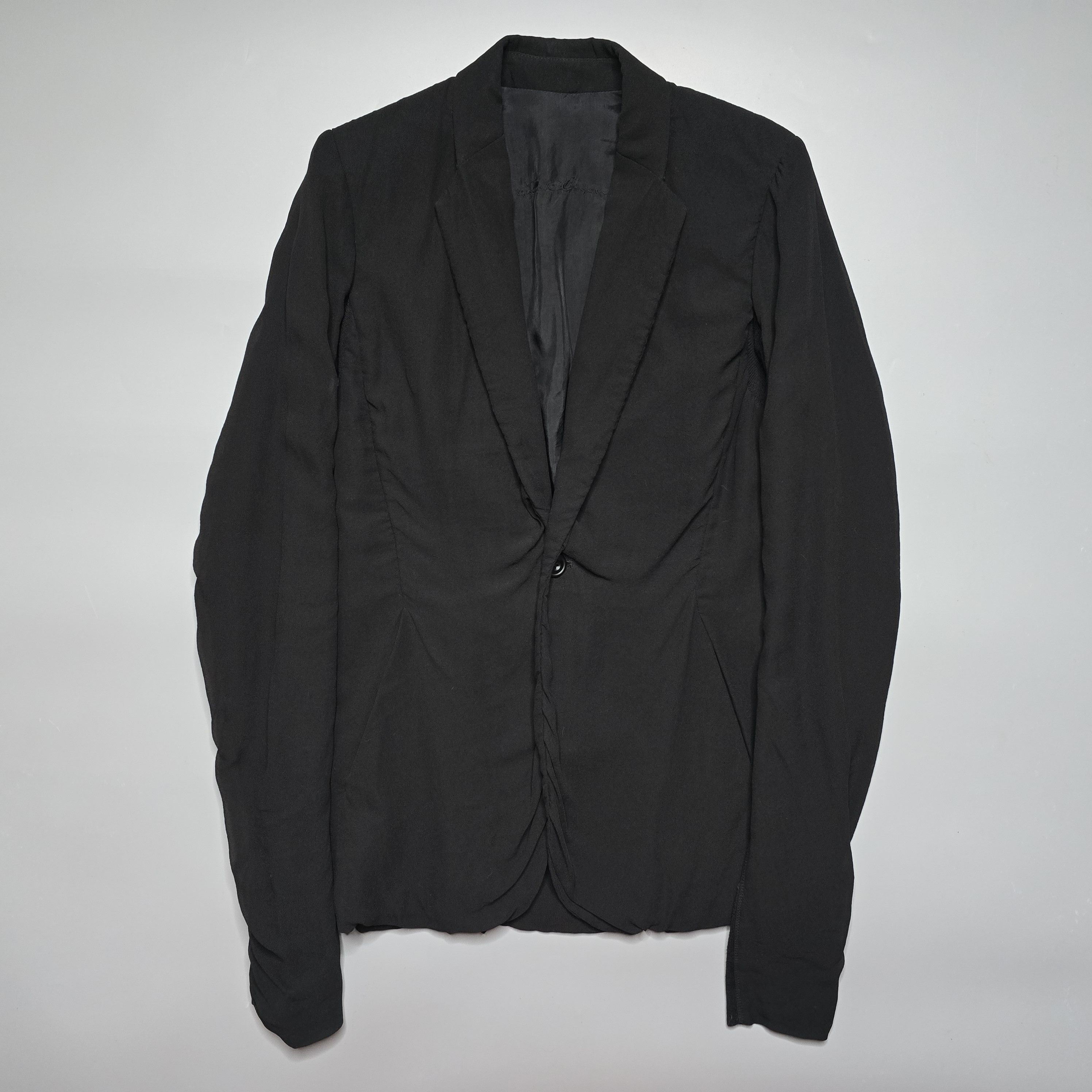 Rick Owens Rick Owens - SS09 Strutter Silk Crepe Blazer Jacket Size XS / US 0-2 / IT 36-38 - 1 Thumbnail