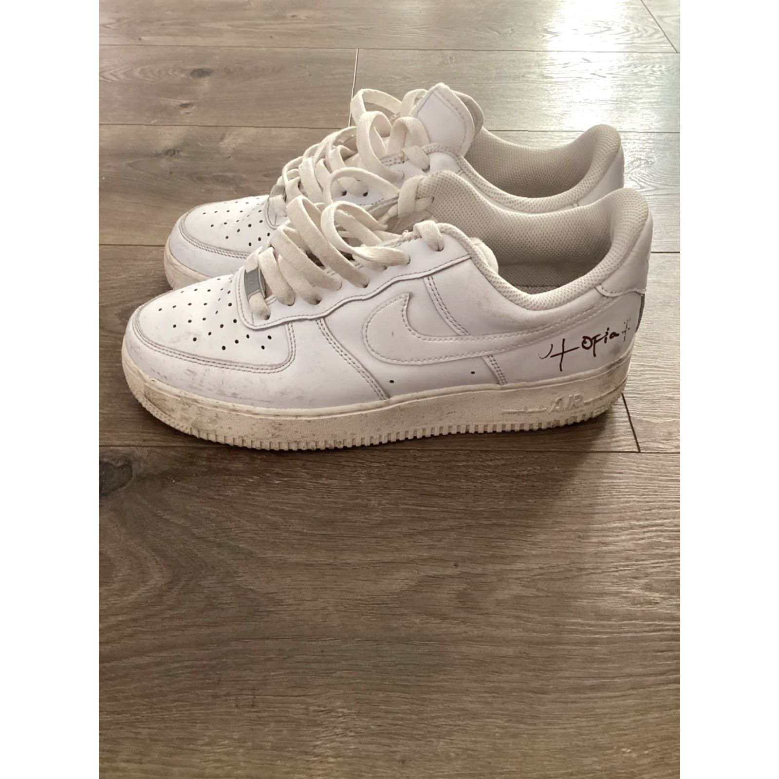 Nike Nike Air Force 1 Low ’07 Travis Scott Cactus Jack Utopia Edition Men 9 White Sneaker Size ONE SIZE - 2 Thumbnail