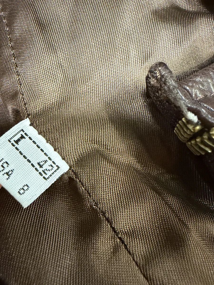 Roberto Cavalli 2000s Roberto Cavalli Brown Fur Leather Premium Jacket Size S / US 4 / IT 40 - 11 Thumbnail