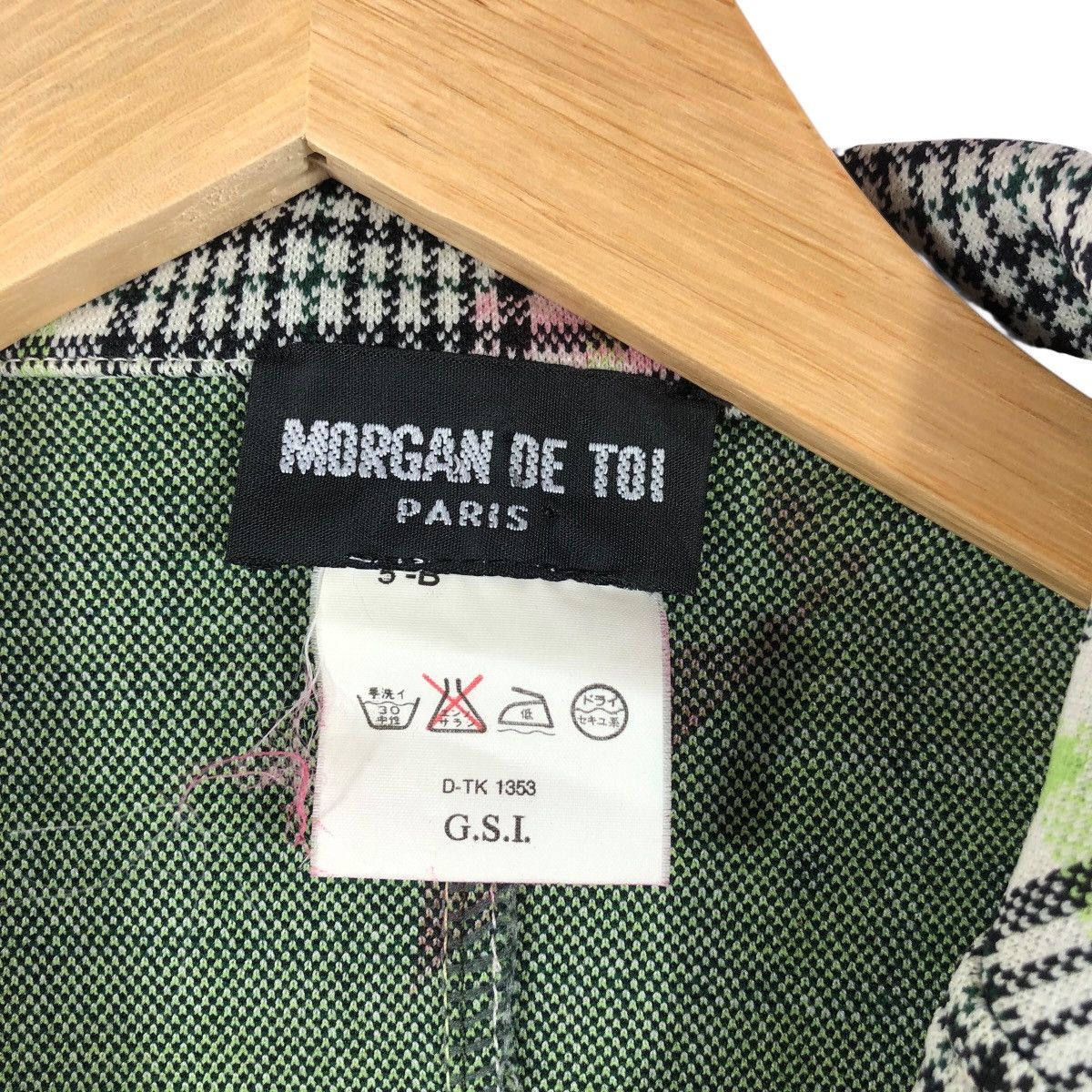 Morgan De Toi Vintage MORGAN DE TOI PARIS Checked Plaid Blazer Coat Size 38R - 3 Thumbnail