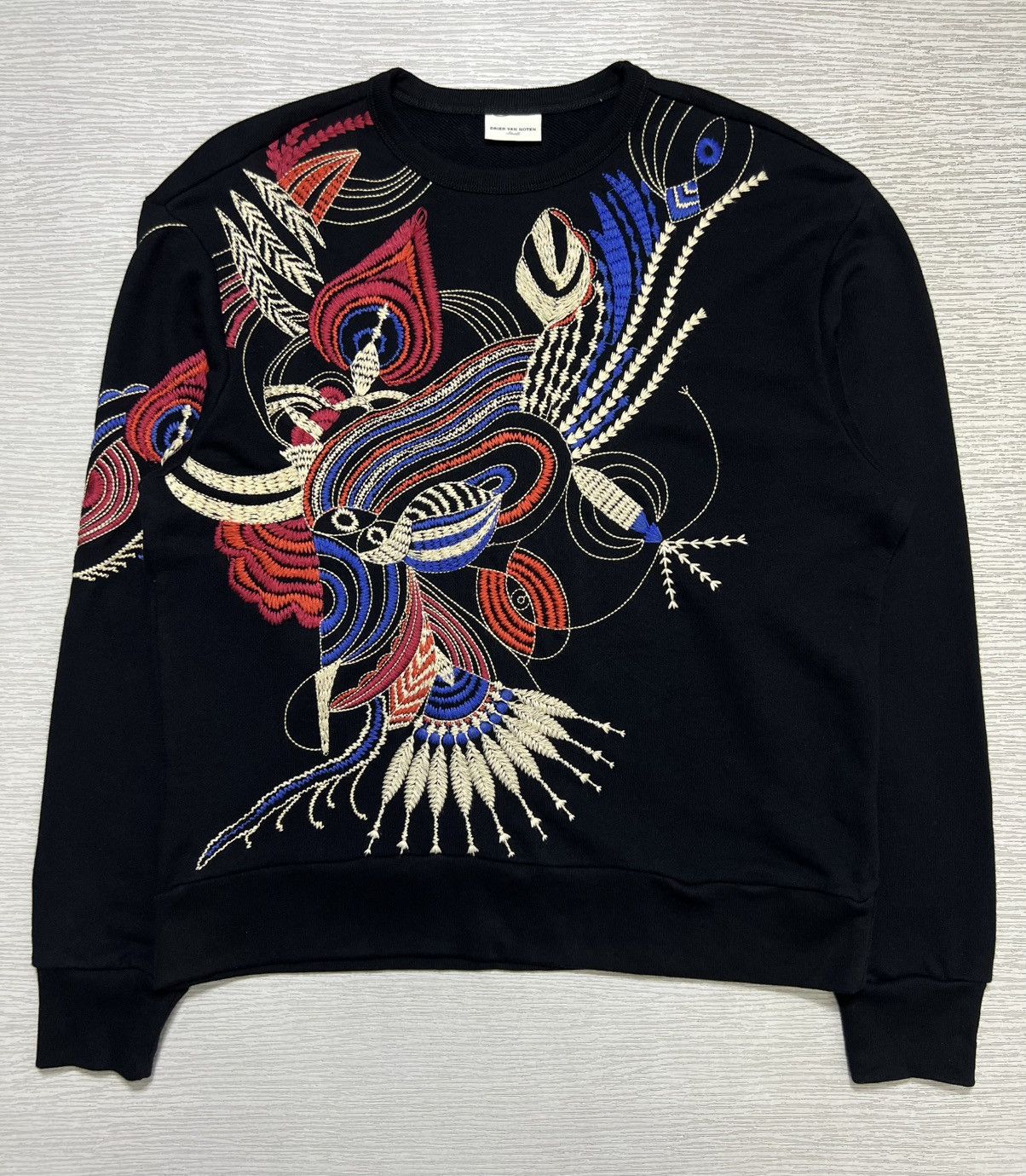 Dries Van Noten Dries Van Noten - Animal Print Embroidered Sweatshirt Size S / US 4 / IT 40 - 2 Thumbnail