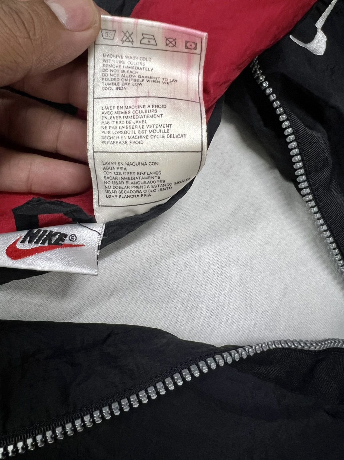 Nike × Vintage Vintage 90s Nike Windbreaker Zipper Jacket Size US XL / EU 56 / 4 - 13 Thumbnail