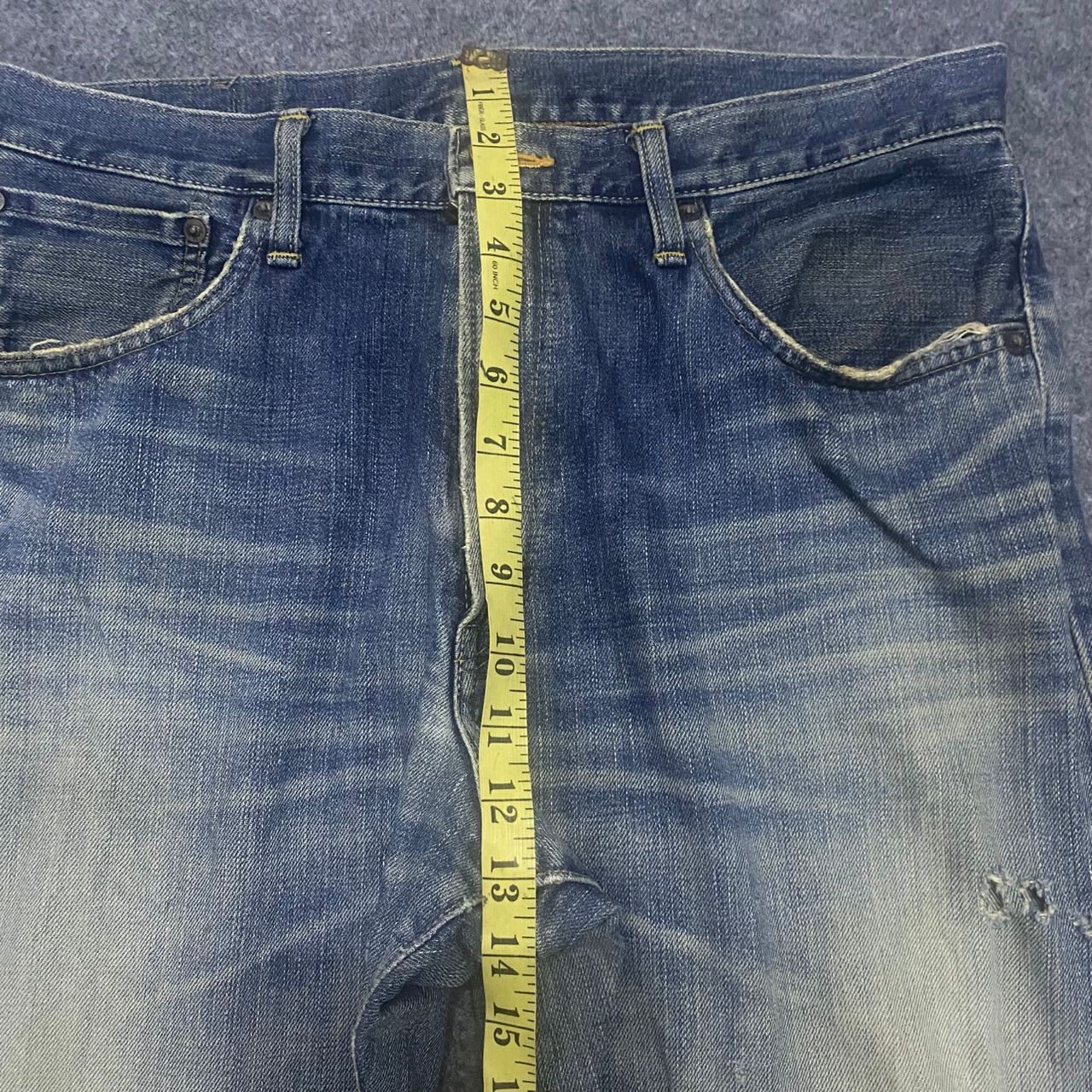Edwin 💥Best Offer💥Vintage Edwin 505x Selvegde Distressed Denim Size US 35 - 5 Thumbnail