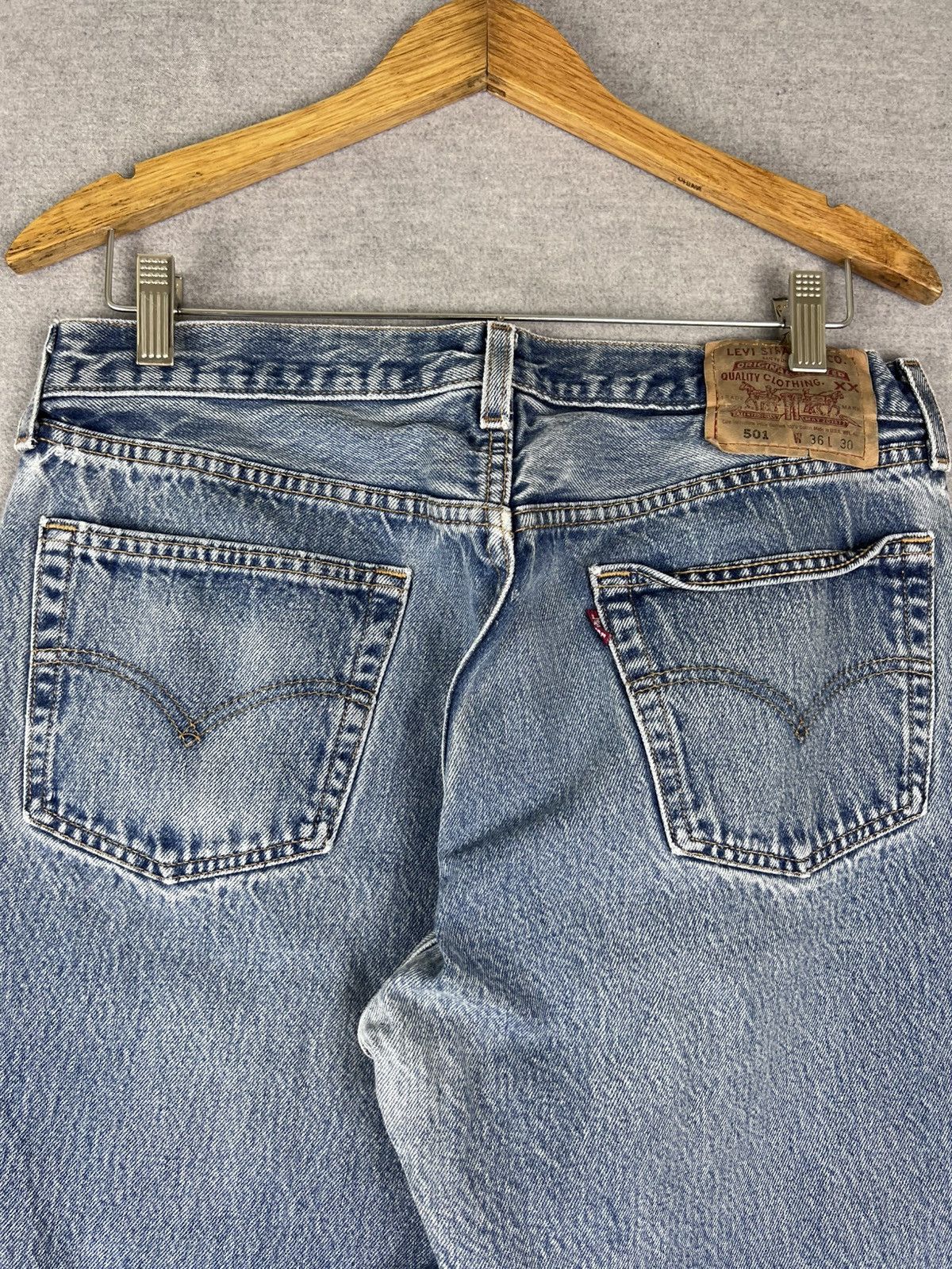 Vintage Levis Jeans Mens 36x30 (Fits 30.5x28.5) Blue 501 80s