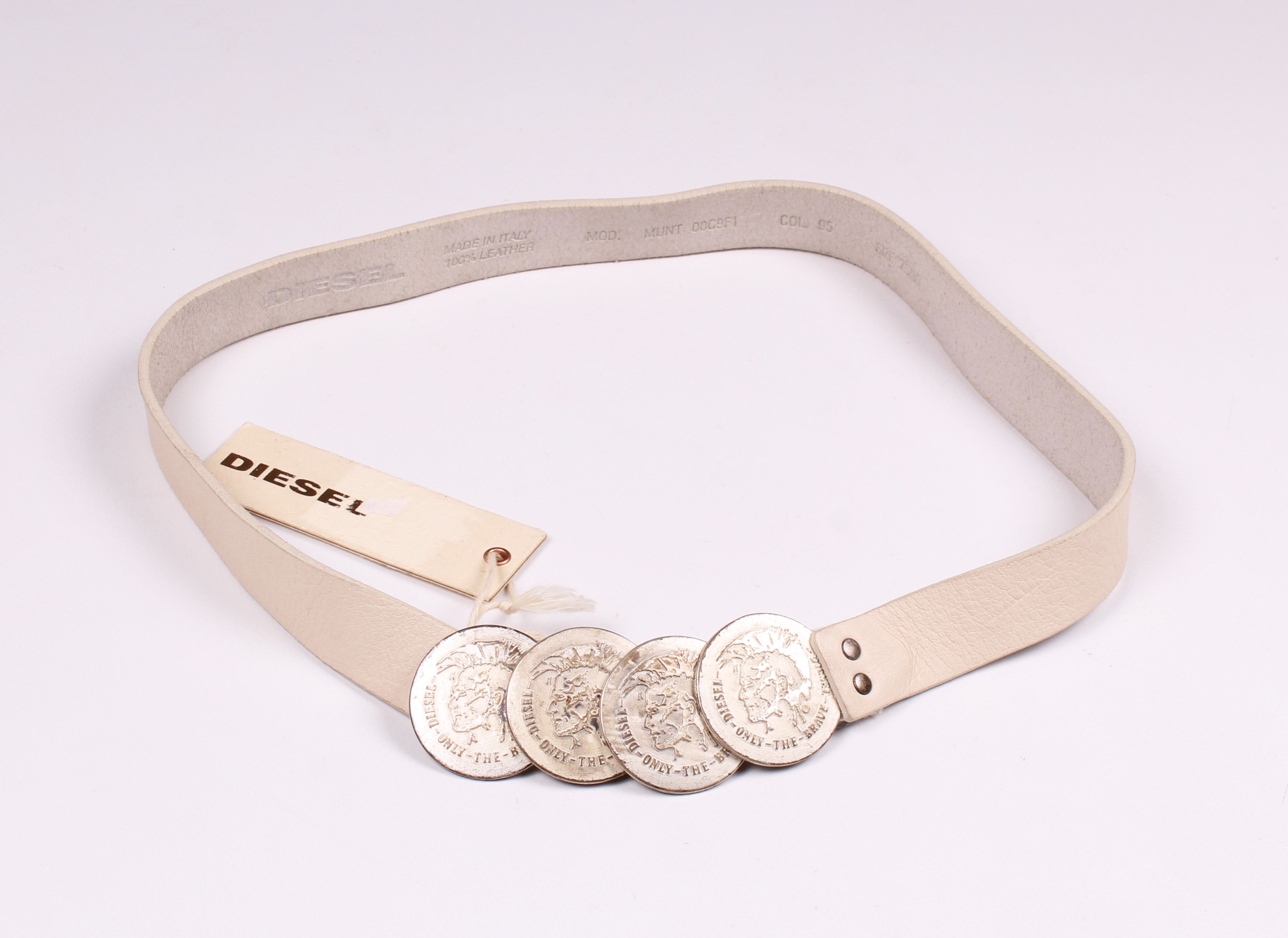 Diesel Vintage Diesel Leather Grunge Belt Size ONE SIZE - 1 Thumbnail