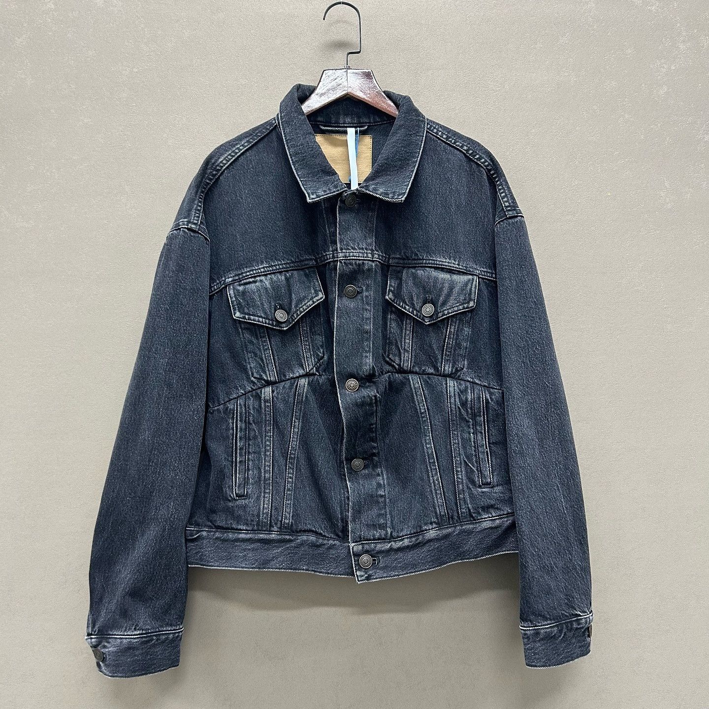 Balenciaga Balenciaga Charcoal Denim Jacket Size FR 34 Size XS / US 0-2 / IT 36-38 - 1 Thumbnail