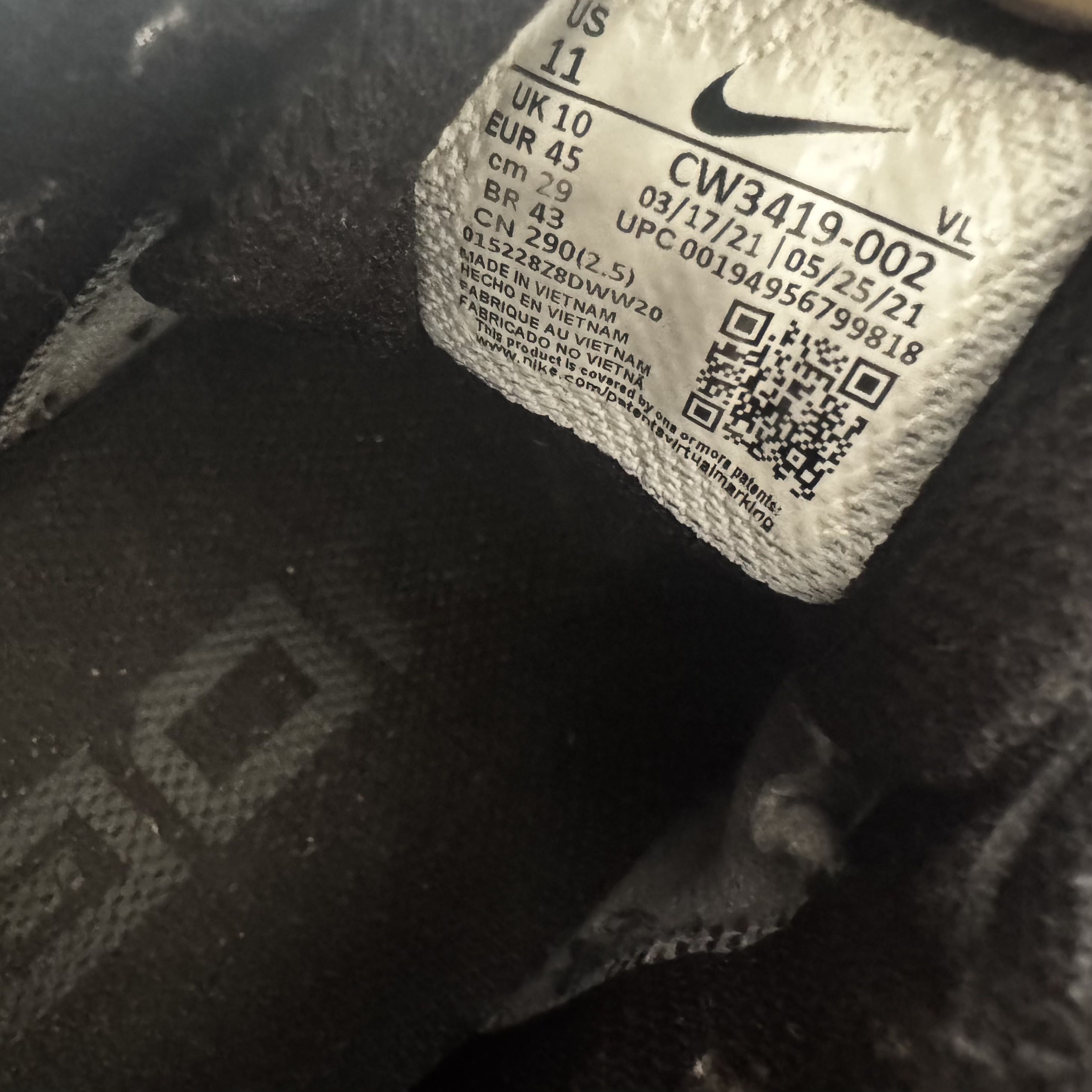 Nike NIKE • Winflo 8 "Black Smoke Grey" (11M) Size US 11 / EU 44 - 4 Thumbnail