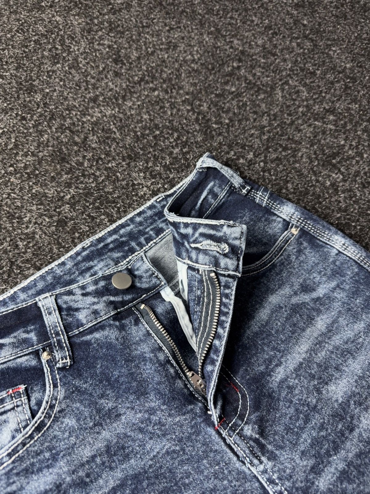 Japanese Brand × Vintage Vintage 90s Low Waist Flare Jeans Y2K Japanese Vibe Size 27" / US 4 / IT 40 - 6 Thumbnail