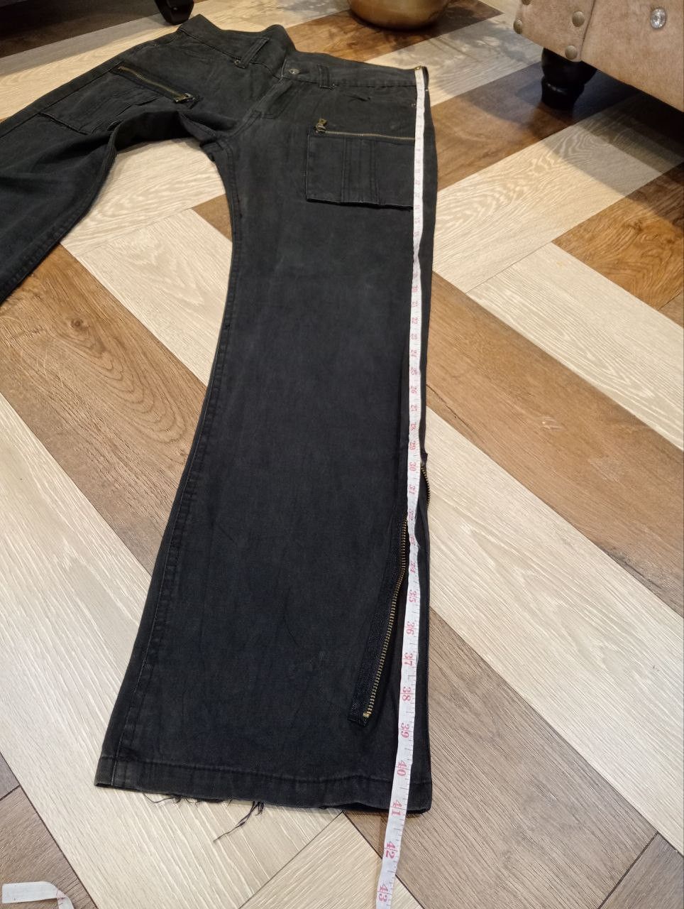 semanticdesign SEMANTIC DESIGN JAPAN 6 POCKET FADED BLACK PANTS Size US 33 - 19 Thumbnail