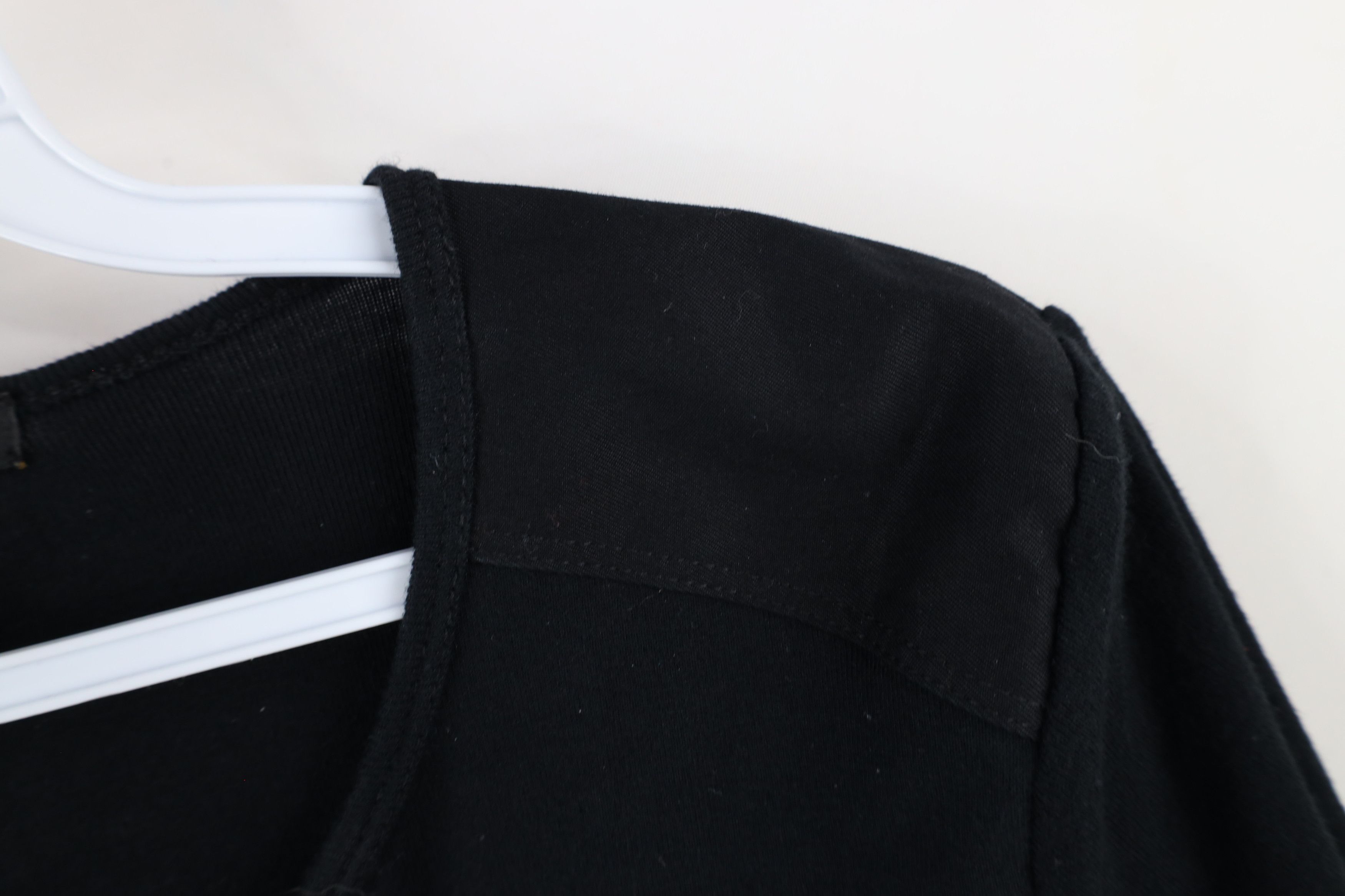 Ralph Lauren × Vintage Vintage 90s Ralph Lauren Boat Anchor Henley T-Shirt Black Size L / US 10 / IT 46 - 9 Thumbnail