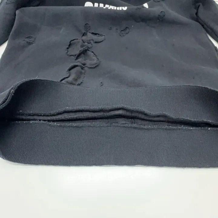 Givenchy Givenchy Givenchy Distressed Black Sweatshirt for Men -250 Size US XS / EU 42 / 0 - 7 Thumbnail
